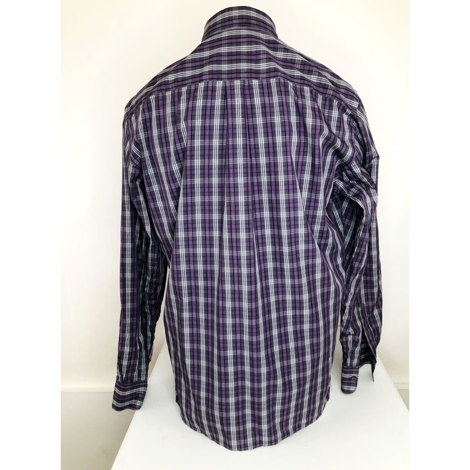 Canali CANALI Shirt Plaid Multicolor Mens Lg. Button-Up Long Sleeve Made in Italy Adult Large Size US L / EU 52-54 / 3 - 4 Thumbnail