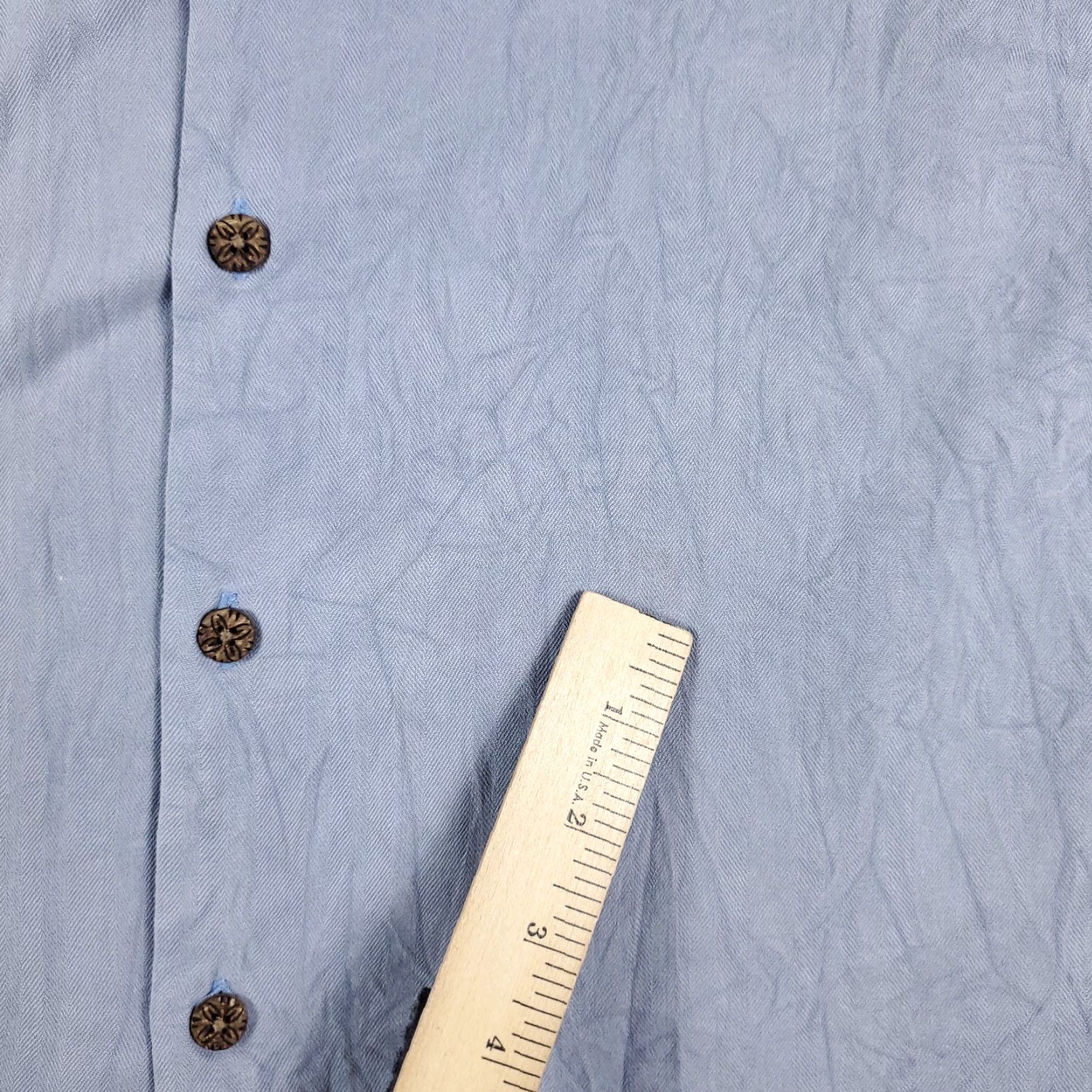 Tommy Bahama VINTAGE Tommy Bahama Shirt Mens XL Blue Aloha Hawaiian Button-Up Short Sleeve Shirt - Silk, Casual Beachwear, 90s Style, Men's XL Blue Size US XL / EU 56 / 4 - 4 Thumbnail