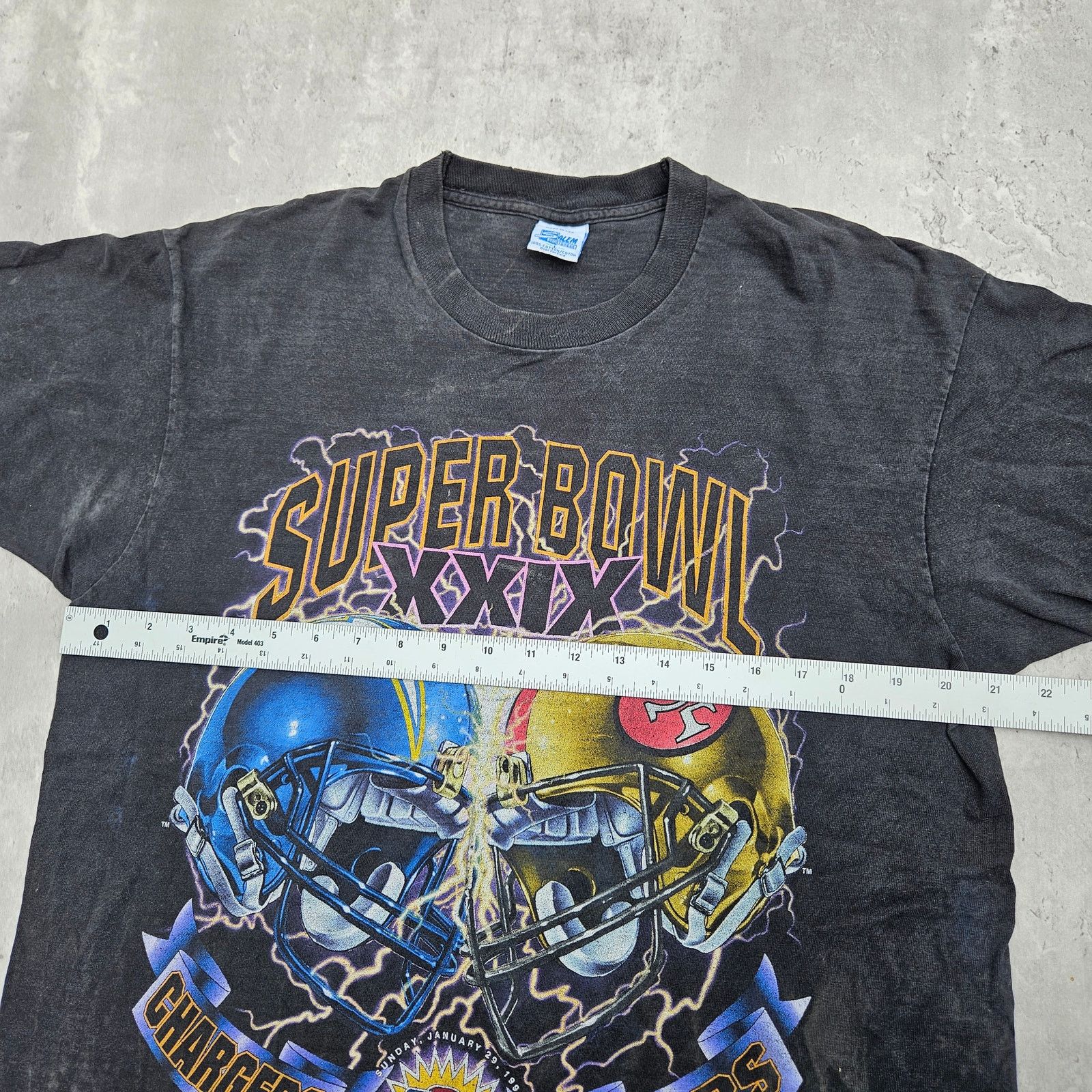 Salem Sportswear Vintage 1995s Super Bowl XXIV 49ers VS Chargers Size Large Size US L / EU 52-54 / 3 - 6 Thumbnail