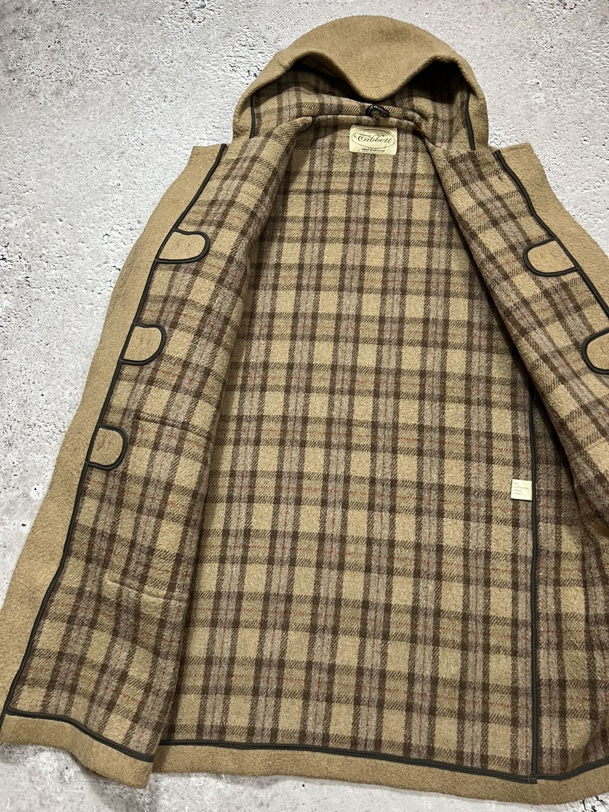 Vintage Vintage Tibbett Duffle Coat Made in England Wool Toggle Hood Size US L / EU 52-54 / 3 - 12 Thumbnail