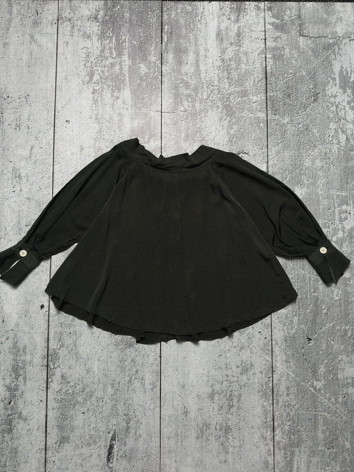 Gianfranco Ferre Rare 80s Gianfranco Ferre Dei Mattioli Silk Polka Dot Blouse Size L / US 10 / IT 46 - 8 Thumbnail