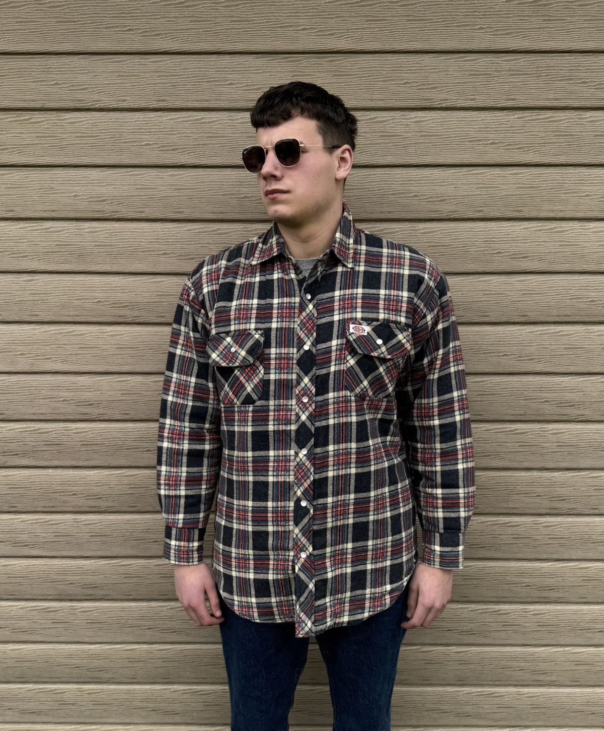Dickies Vintage Dickies Flannel Shirt Jacket Quilted Lined Mens L Size US L / EU 52-54 / 3 - 5 Thumbnail