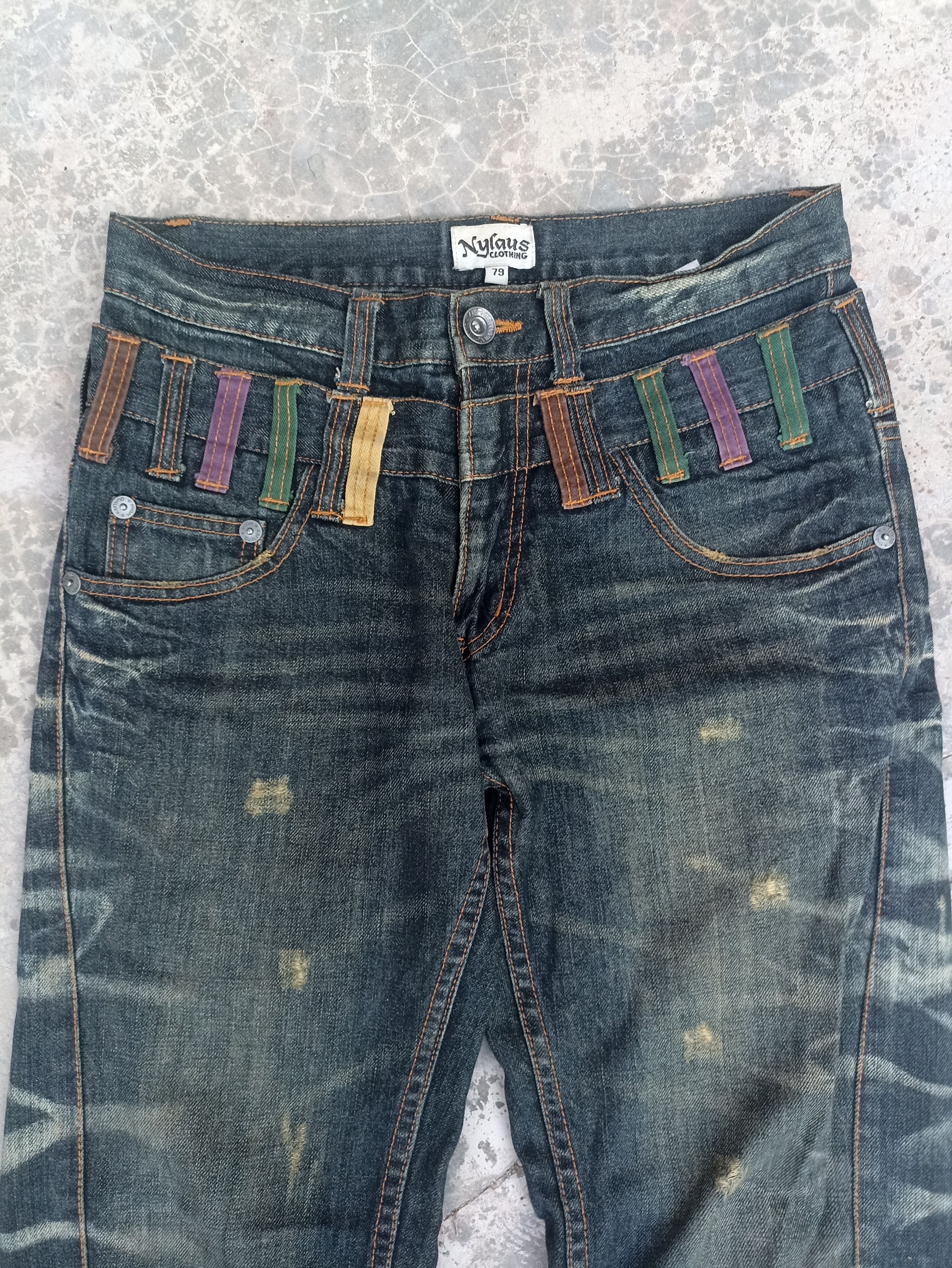 If Six Was Nine Nylaus jeans if six was nine distressed double waist Size US 31 - 5 Thumbnail