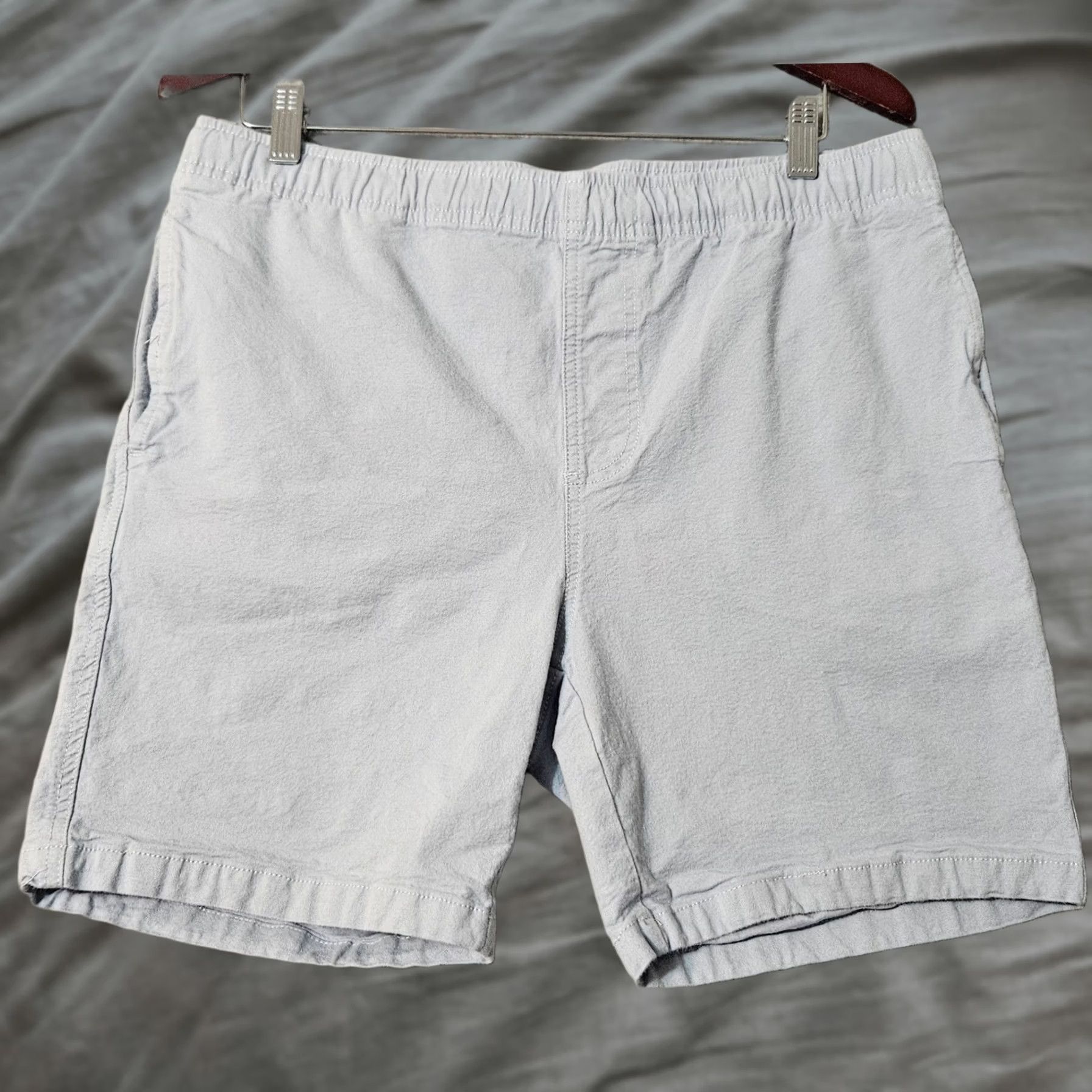 Vintage Freefly Mens Large Chino Shorts Blue Cotton & Bamboo Blend Pockets Outdoor Size US 33 - 1 Thumbnail