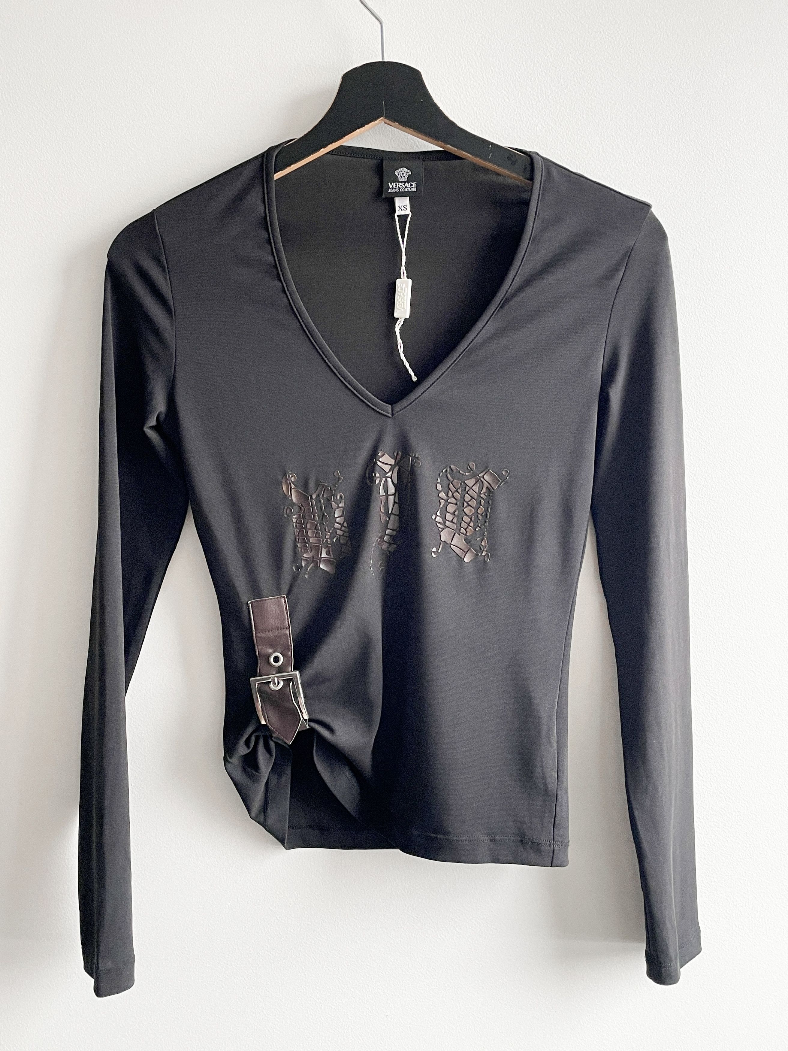 Versace Jeans Couture belted top Size XS / US 0-2 / IT 36-38 - 4 Thumbnail