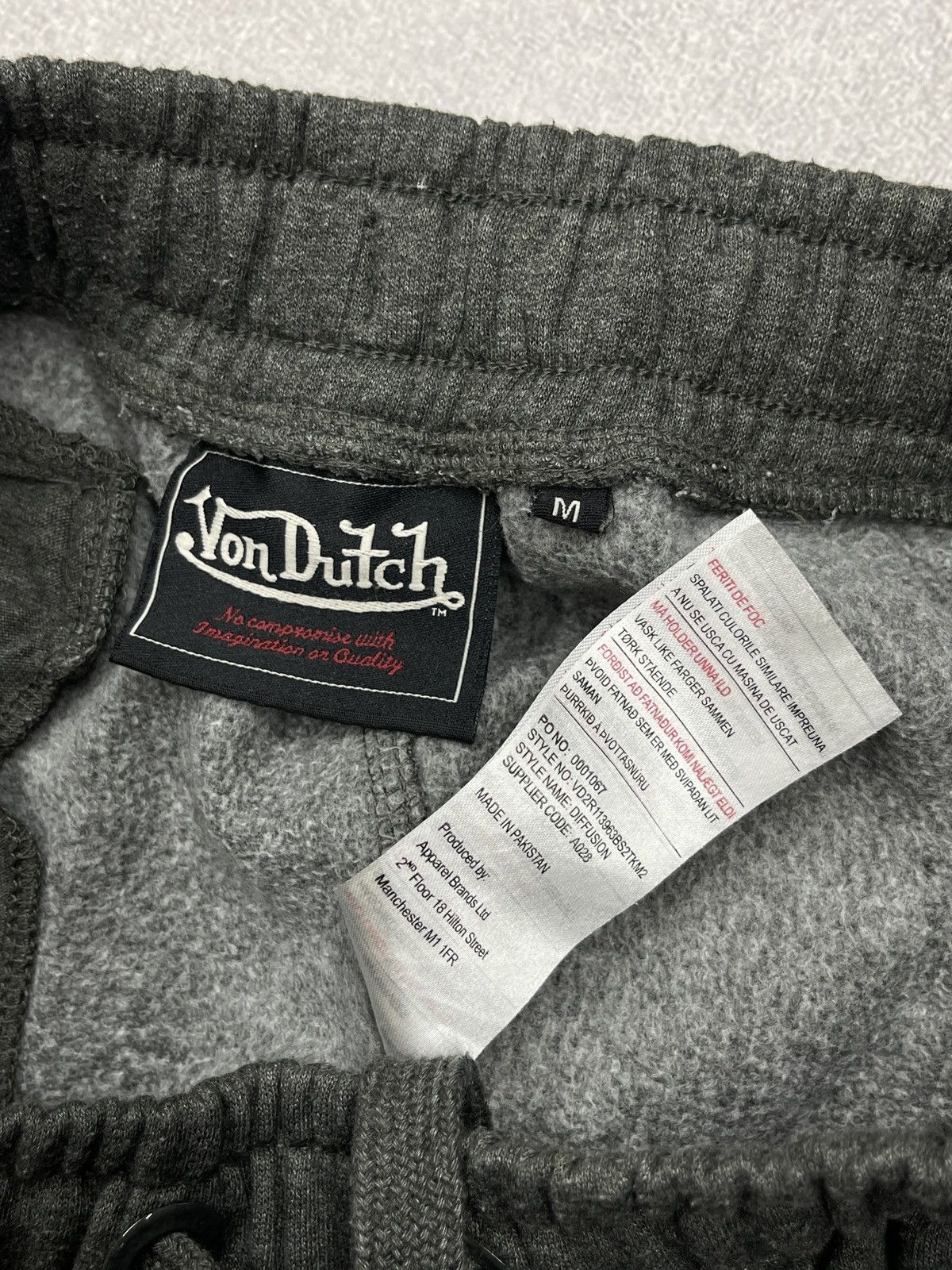 Von Dutch Mens Von Dutch Diffusion Shorts Grey Big Logo Size M Size US 32 / EU 48 - 7 Thumbnail