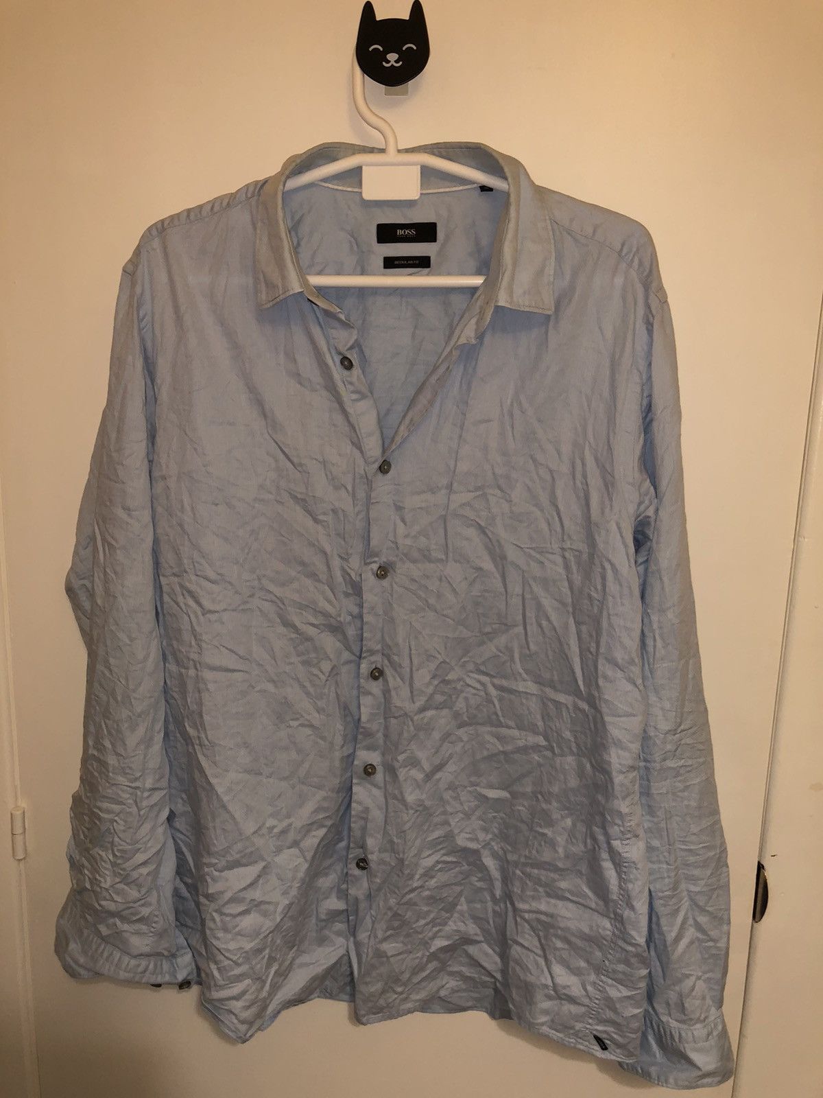 Hugo Boss × Vintage Light blue Hugo Boss shirt Size US XL / EU 56 / 4 - 6 Thumbnail