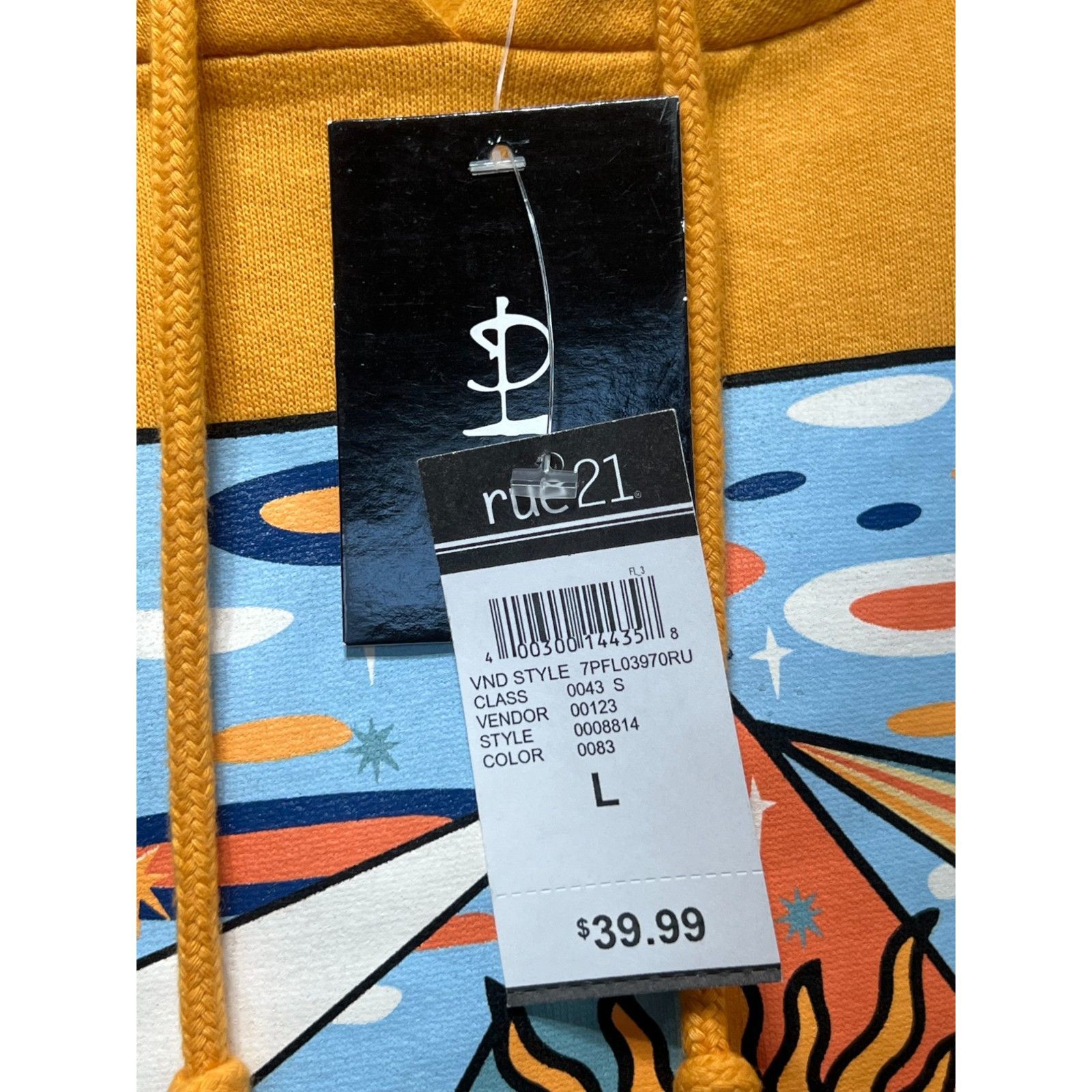 Pink Floyd Pink Floyd - Men's Long Sleeve Hooded Sweatshirt - Yellow - Size US L / EU 52-54 / 3 - 8 Thumbnail
