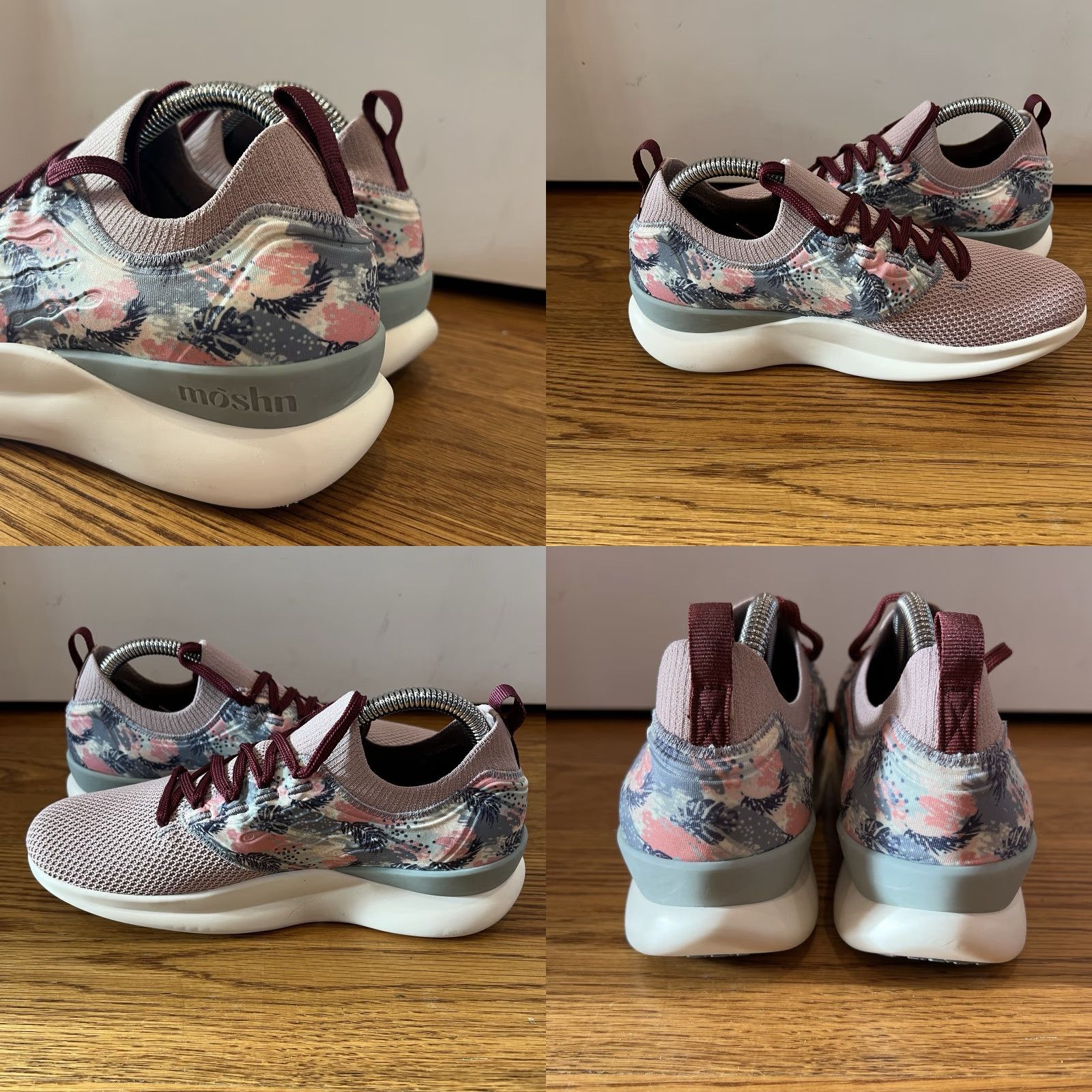 Vintage Moshn Pulse Sneakers Women Size 8 M Pink Floral Walking Casual Shoes Womens Size US 8 / IT 38 - 8 Thumbnail