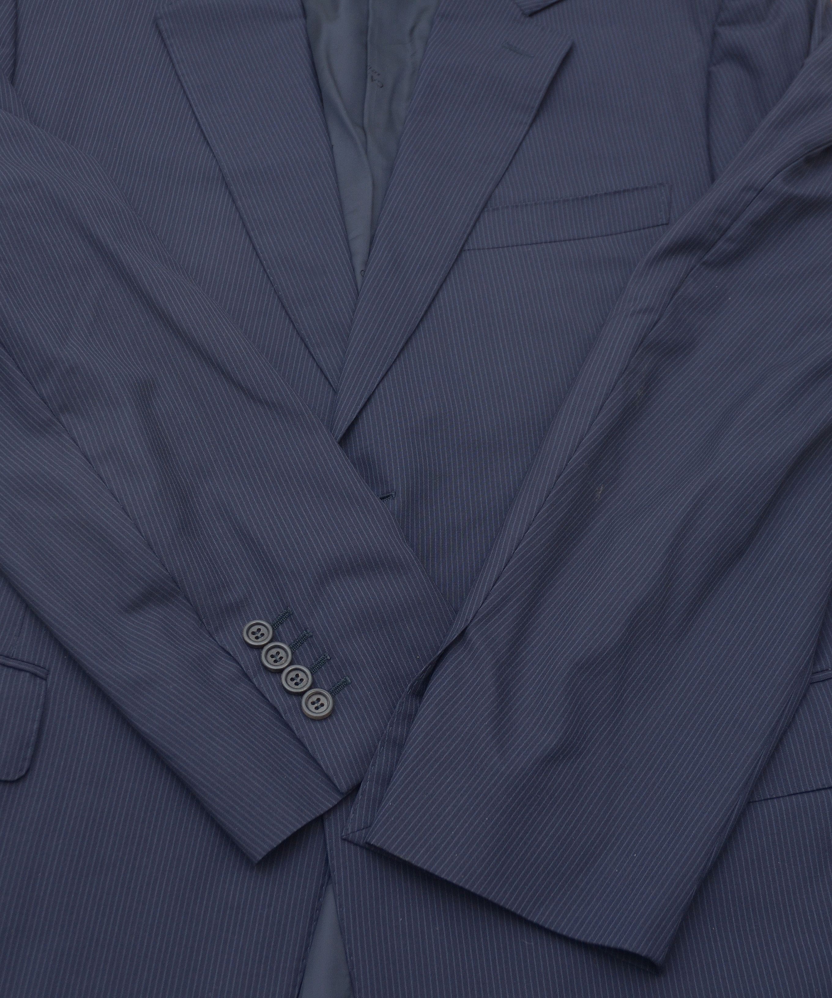 Canali × Designer Canali Wool 2-Buttons Strips Blazer Size 56 Super 150's Size 54R - 7 Thumbnail
