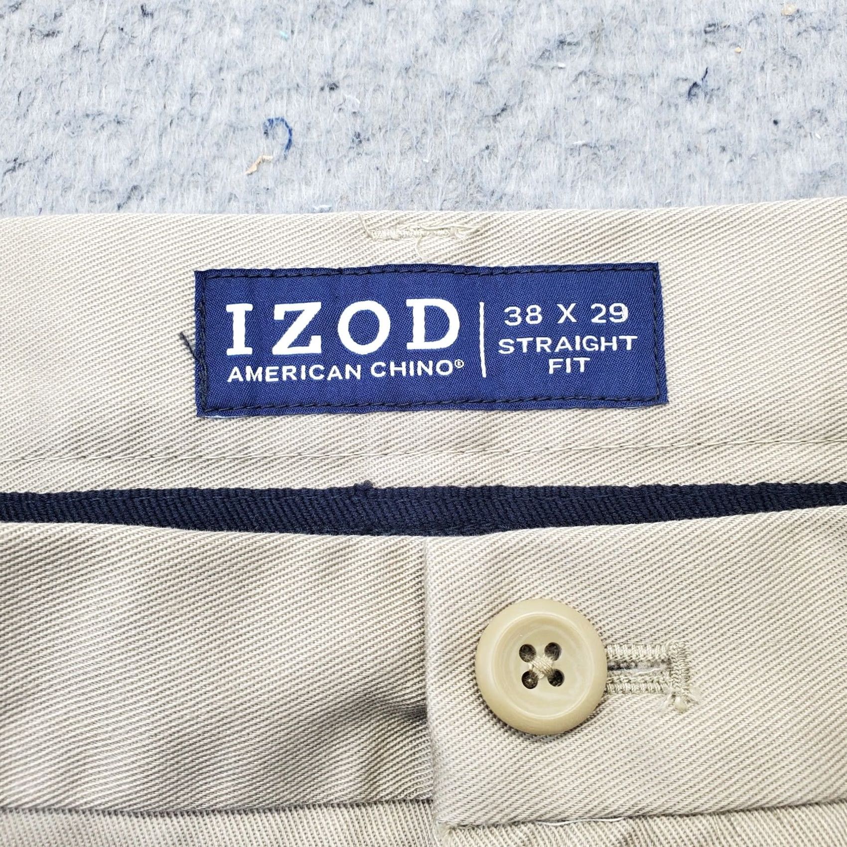 Izod IZOD Mens Pants Chino Flat Front Straight Fit 38 Tan Size Mens 38 Inseam 29" Regular XS? Size US 38 / EU 54 - 7 Thumbnail