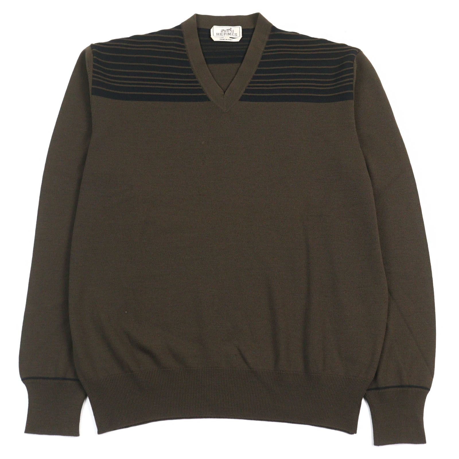 Hermes Hermes Hermes Knit Wool Knitwear Cotton Tops DUTY FREE for USA Size ONE SIZE - 1 Thumbnail