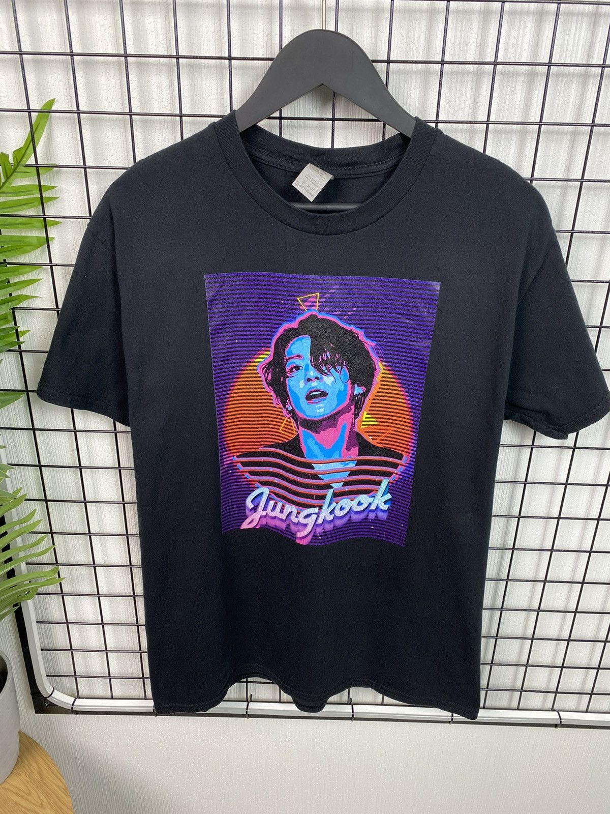 Other Rare Jungkook T shirt BTS K Pop Men Black XL Size US XL / EU 56 / 4 - 2 Thumbnail
