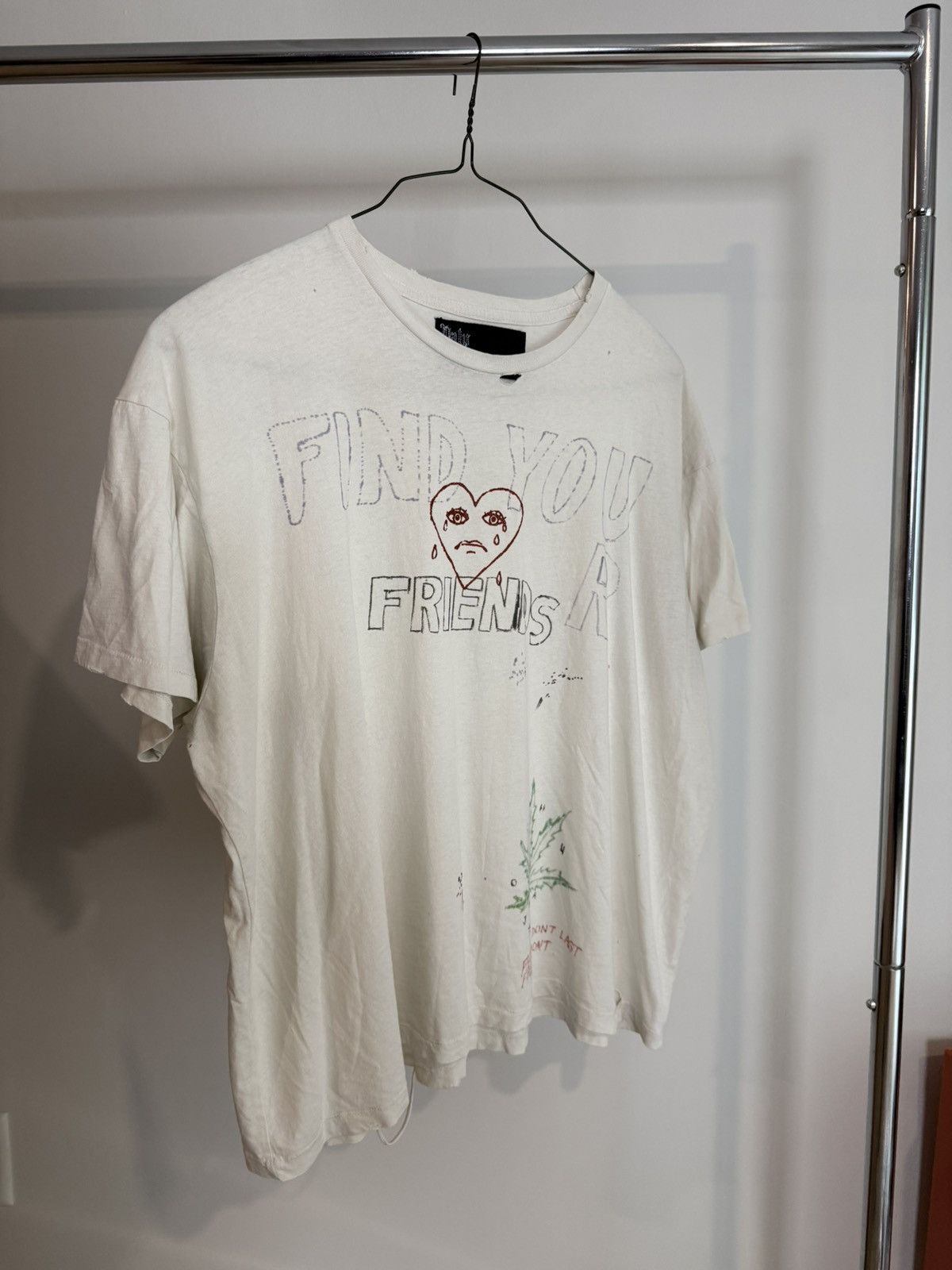 Paly Hollywood Paly Hollywood Find Your Friends Shirt Cream Large