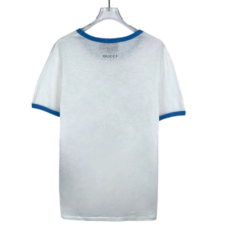 Gucci Gucci Donald Duck printed round-neck white cotton linen sho Size US XS / EU 42 / 0 - 2 Thumbnail