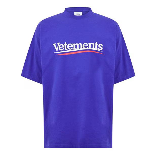 Vetements o1g2r1mq0824 Campaign Logo T-Shirts in Blue Size US XS / EU 42 / 0 - 1 Thumbnail