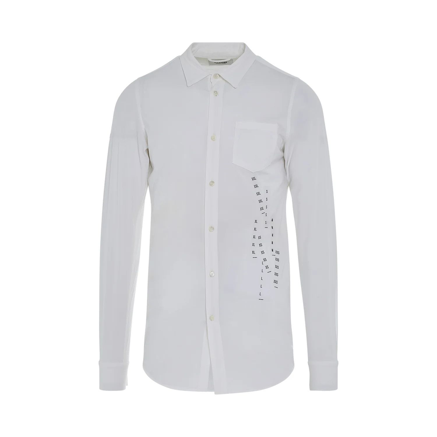 Doublet o1mris0824 Tape Shirt in White Size US S / EU 44-46 / 1 - 1 Thumbnail