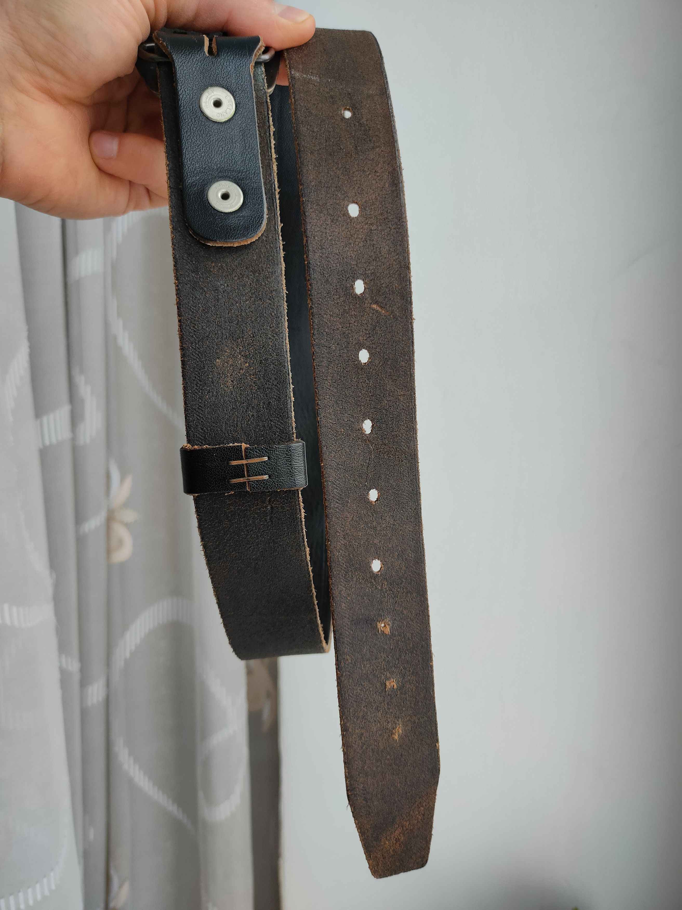 Vintage Vintage Newey England Leather Belt Buckle Prayer To God Size ONE SIZE - 13 Thumbnail