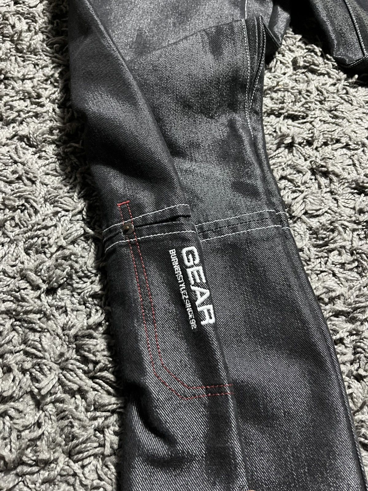 JNCO JNCO FISHBONE VINTAGE Y2K RAP EMINEM STYLE DENIM PANTS Size US 34 / EU 50 - 2 Thumbnail