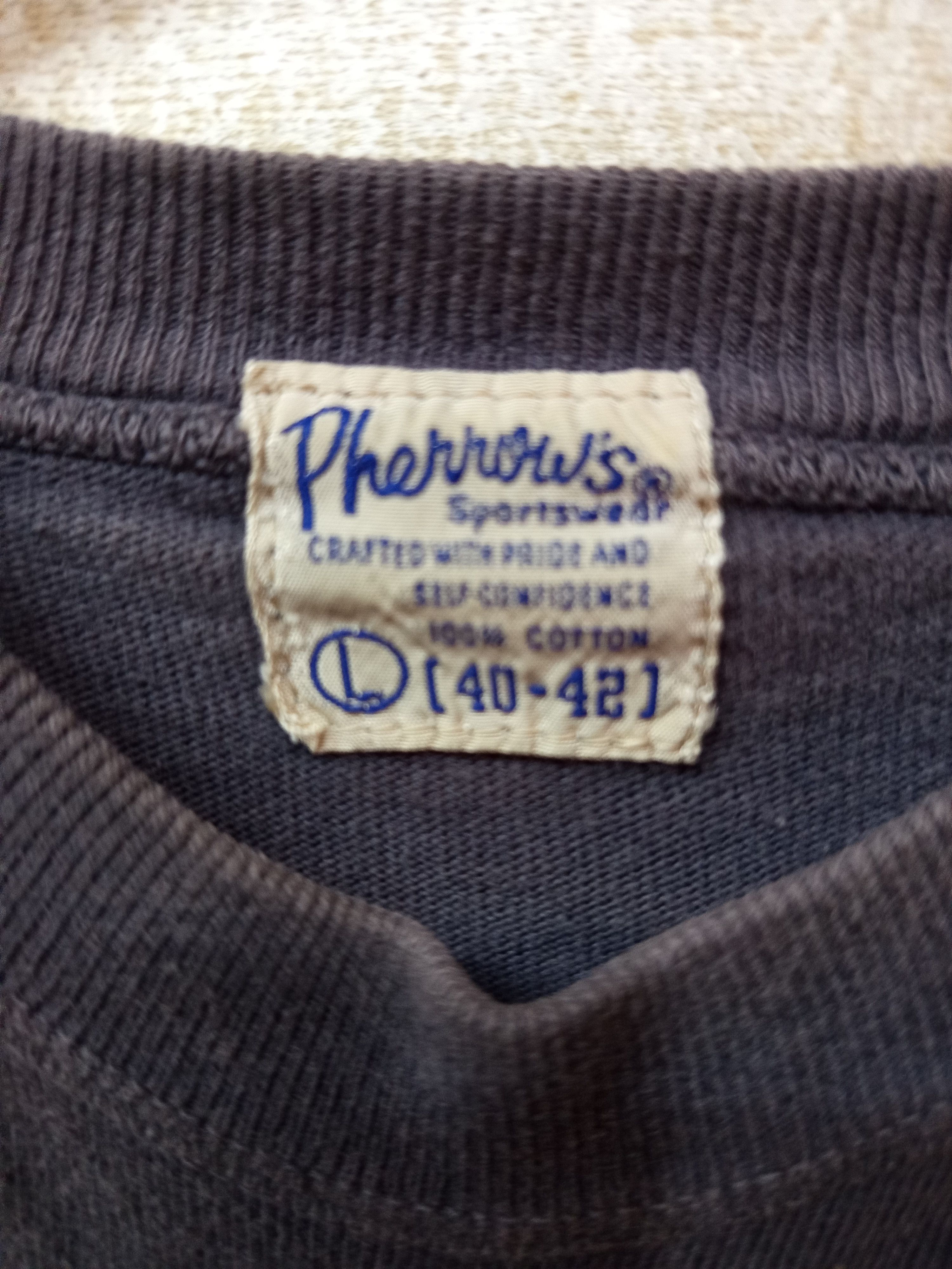Pherrow's Pherrow’s Raglan Long Sleeve Raw Hem Tee Size US L / EU 52-54 / 3 - 10 Thumbnail