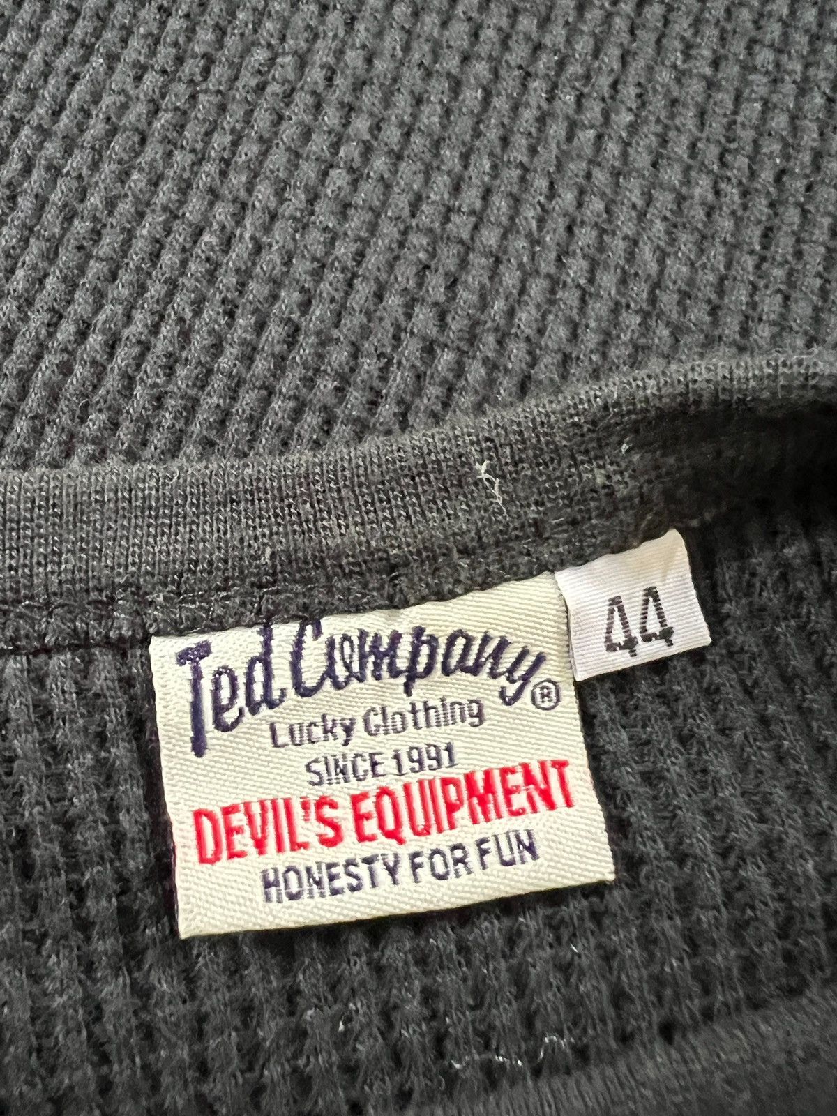 Japanese Brand × Tedman Tedman ‘Lucky Red Devil” Waffle Shirt Size US L / EU 52-54 / 3 - 5 Thumbnail