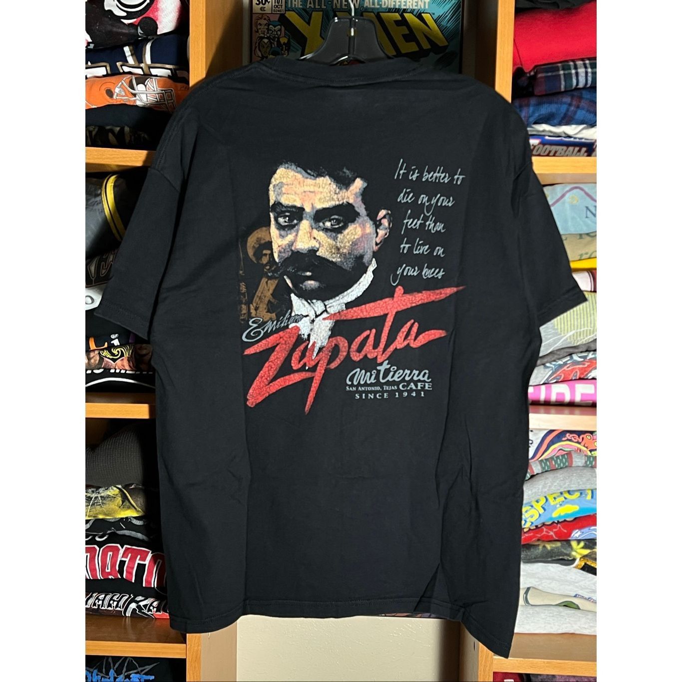 Hanes Vintage Y2K Mi Tierra Emiliano Zapata Mexican Icon Tee Size US M / EU 48-50 / 2 - 1 Thumbnail