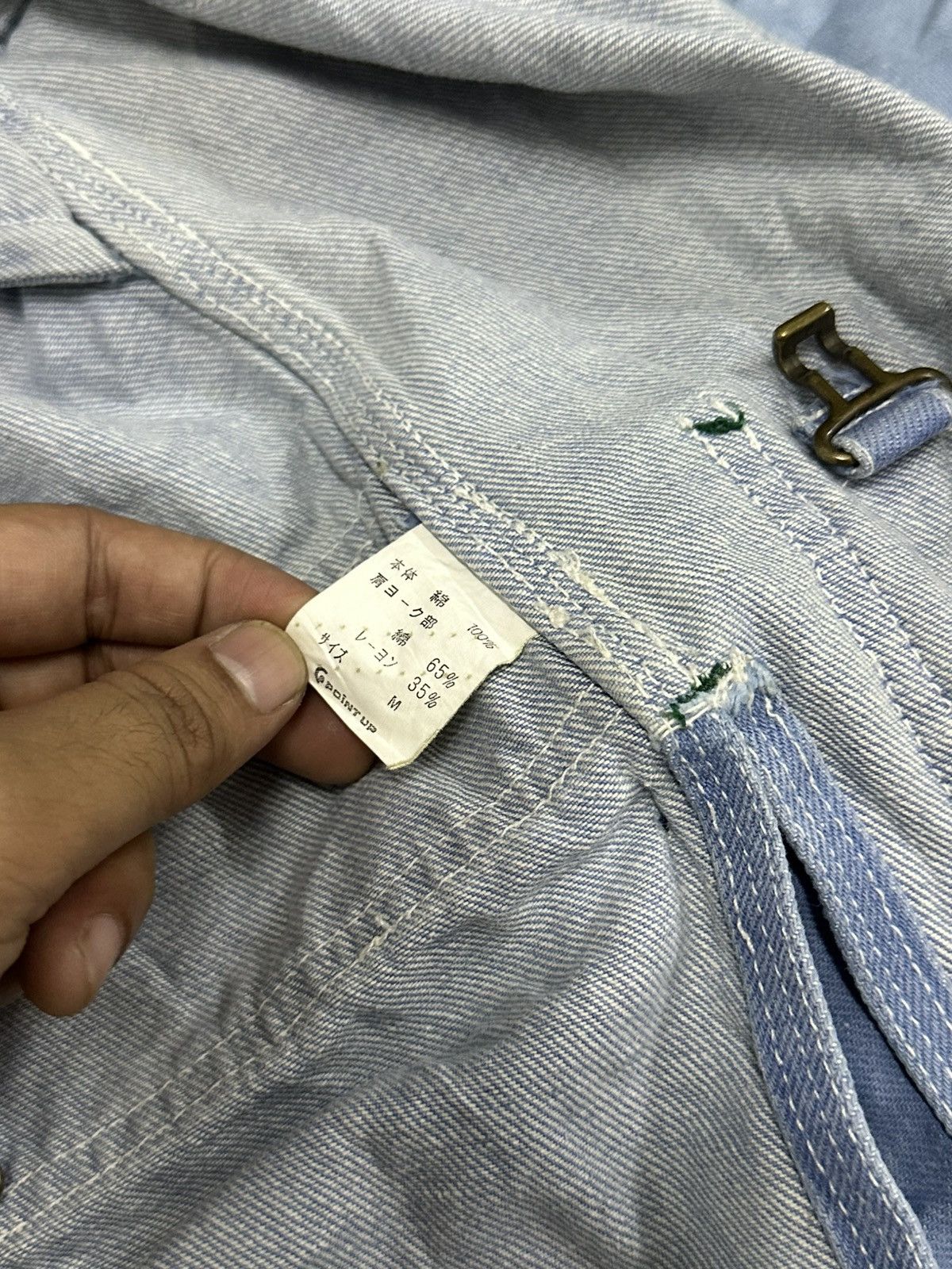 Hai Sporting Gear × Issey Miyake 1990 - Hai Sporting Gear Denim Cargo Jacket (Issey Miyake) Size US XL / EU 56 / 4 - 15 Thumbnail