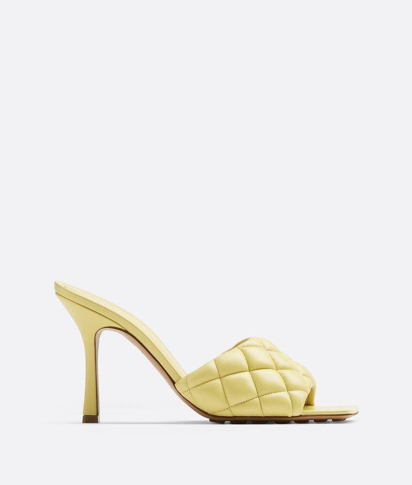 Bottega Veneta o1n1vont1024 Padded Mules in Lemonade Size US 9 / IT 39 - 1 Thumbnail