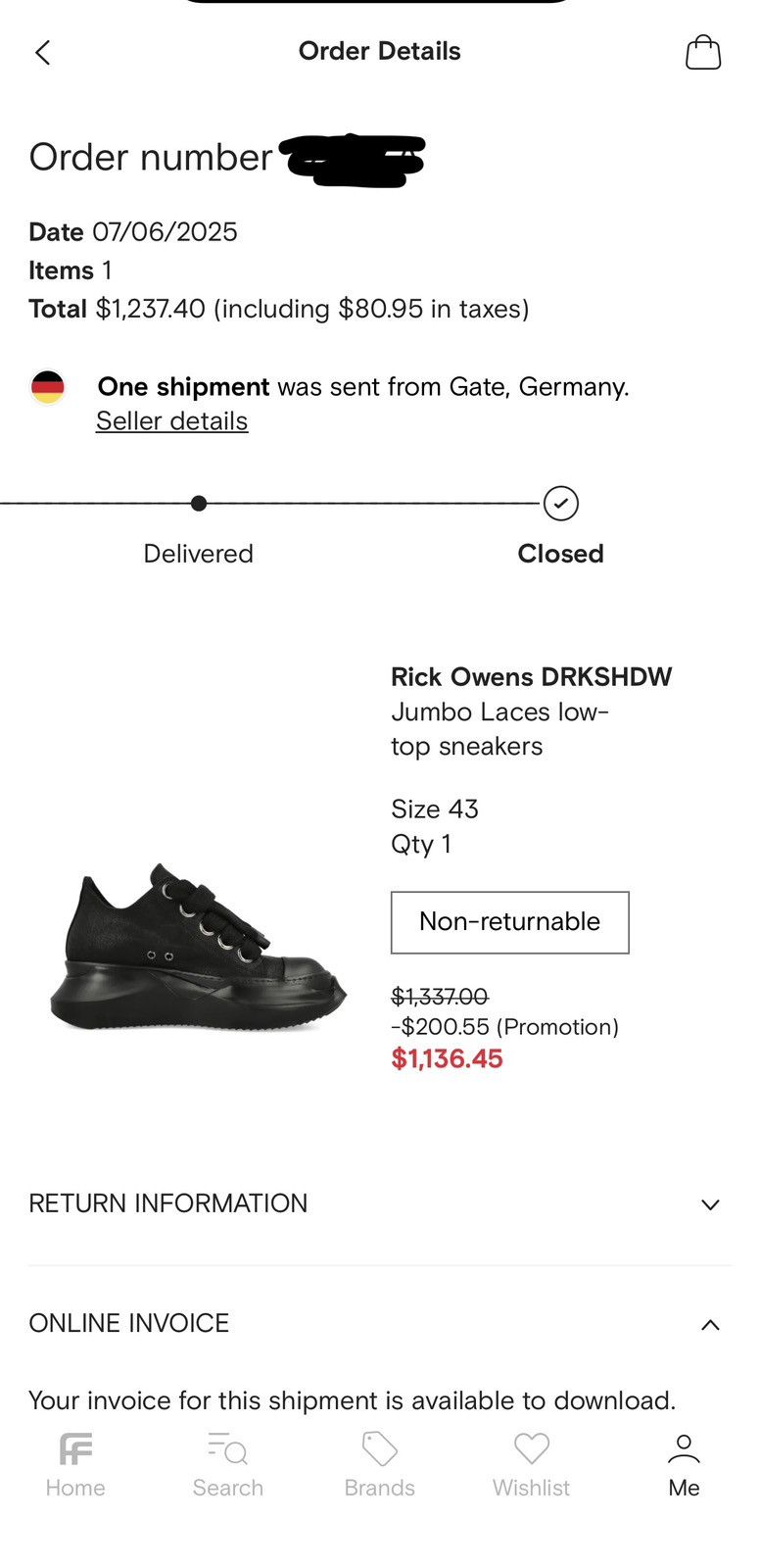 Rick Owens Rick Owen DRKSHDW low-top abstract sneakers Size US 10 / EU 43 - 7 Thumbnail