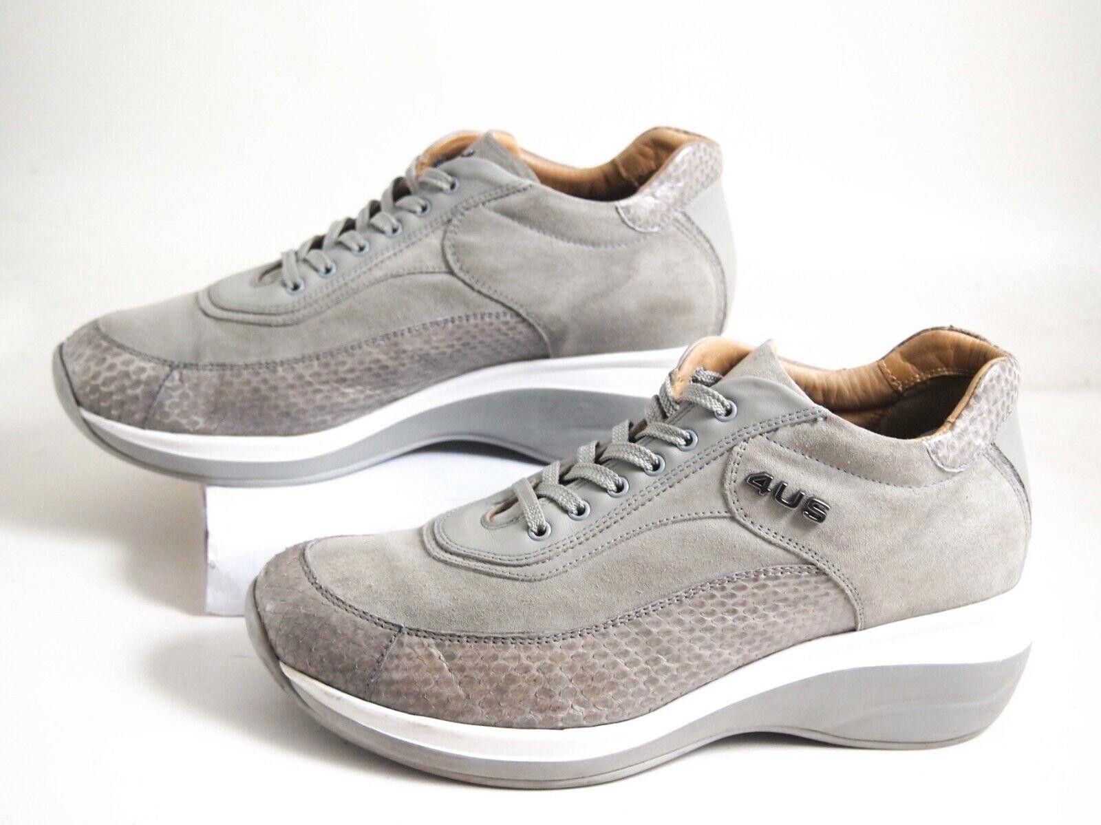 Paciotti Paciotti Sneaker Chunky Sole Gray Suede Snake EU 40 US 10 Size US 10 / IT 40 - 4 Thumbnail