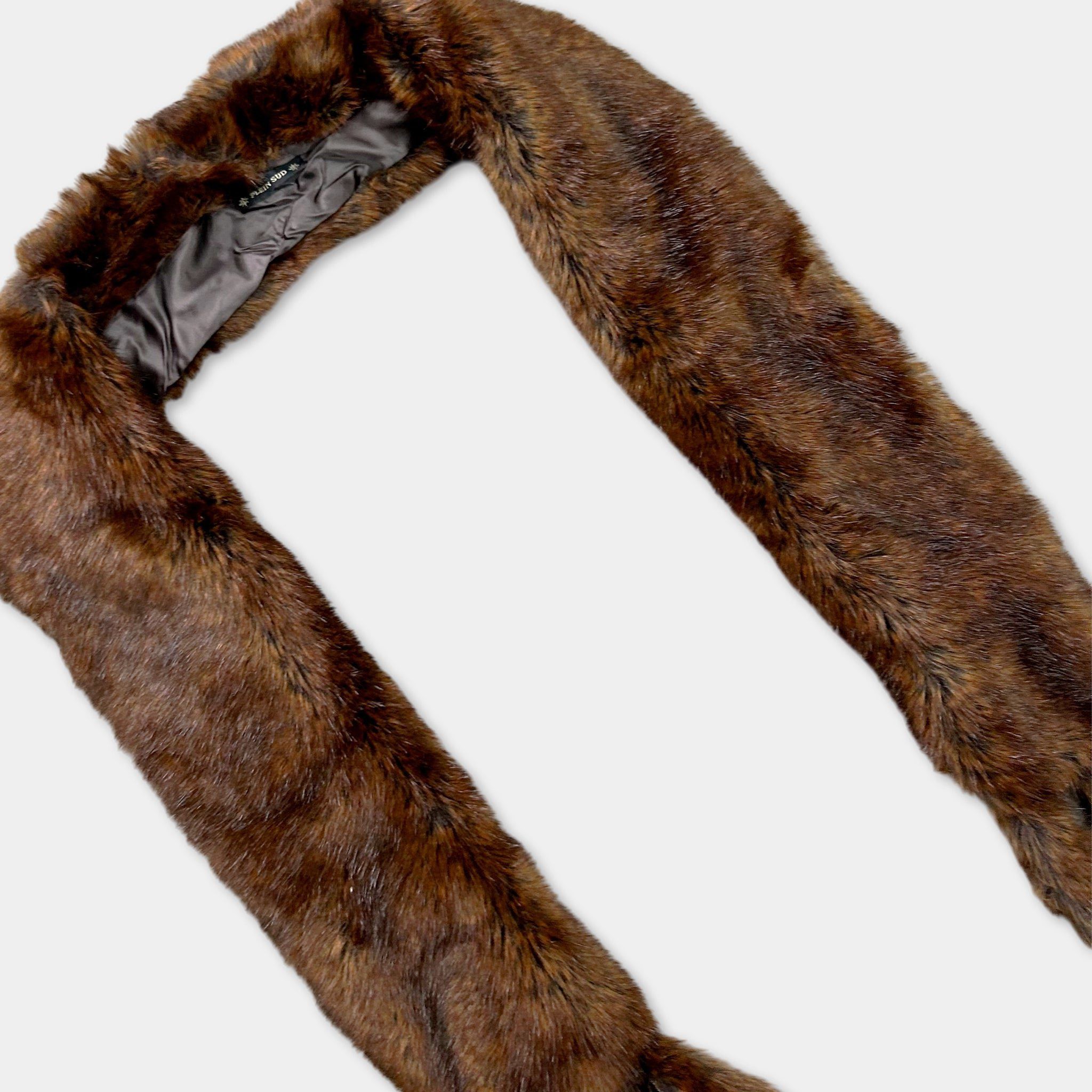 plein sud 2000’s Plein Sud Synthetic Fox Fur Scarf Size ONE SIZE - 4 Thumbnail