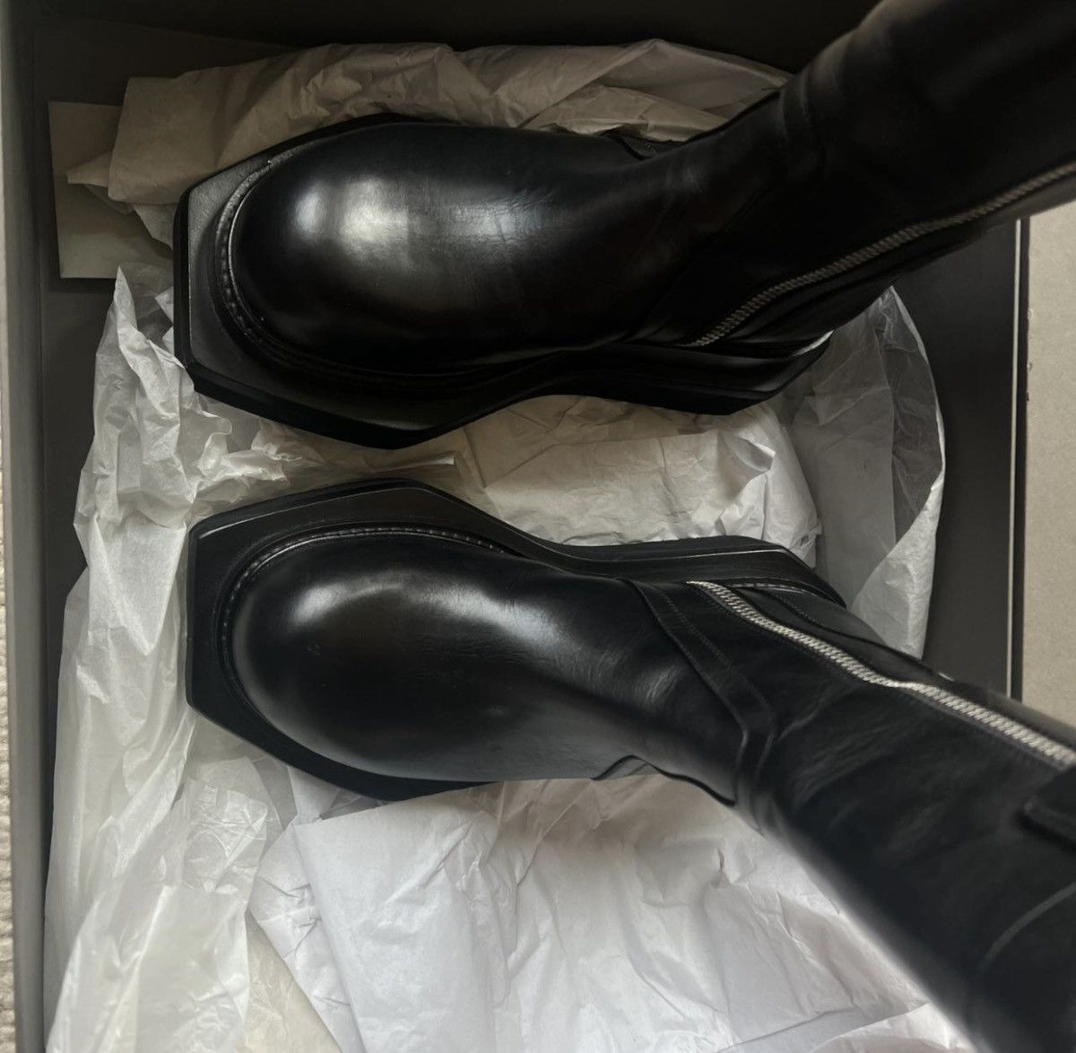 Rick Owens Rick Owens Creeper Turbo Cyclops Boots — Black Leather Size US 8 / IT 38 - 3 Thumbnail