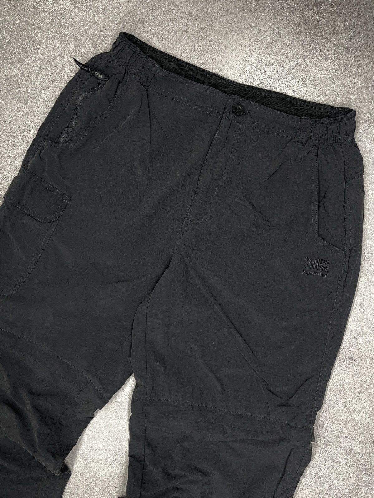 Mens Karrimor 2in1 Nylon Cargo Pants Grey Outdoor Gorpcore