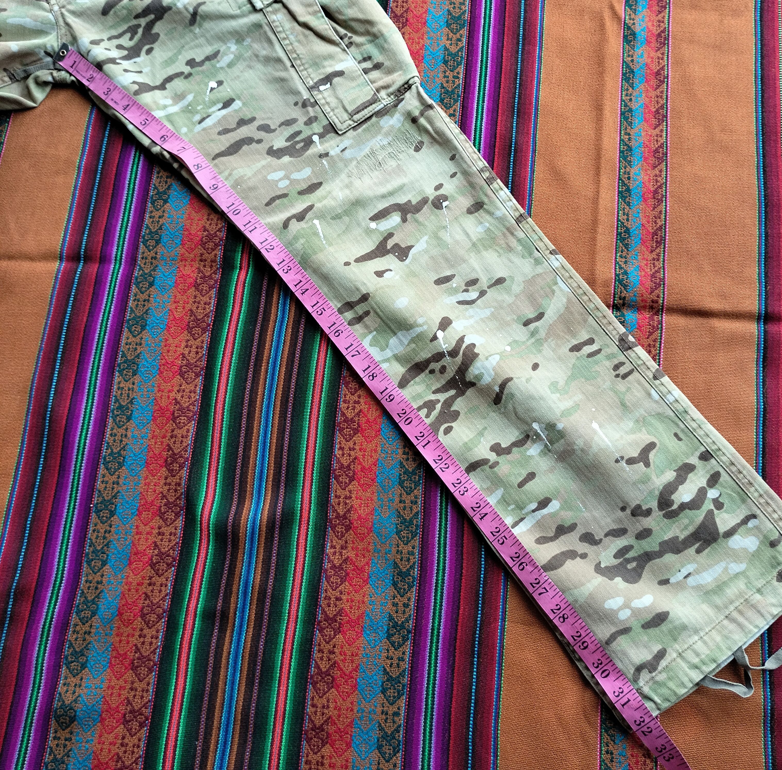 Buzz Rickson's splash paint stitching digital camou cargo pants Size US 34 / EU 50 - 23 Thumbnail