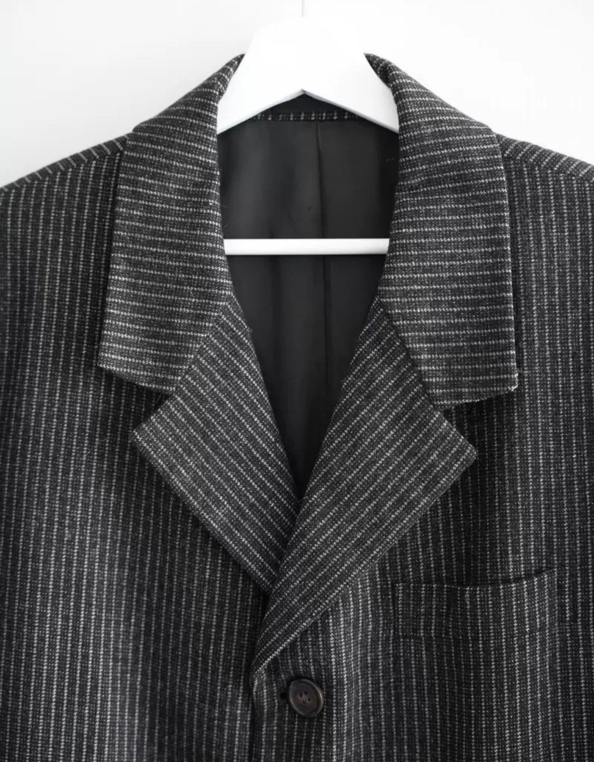 Yohji Yamamoto Yohji Yamamoto 80s Black Grey Striped Suit 2412-Nextarrow Size US M / EU 48-50 / 2 - 3 Thumbnail