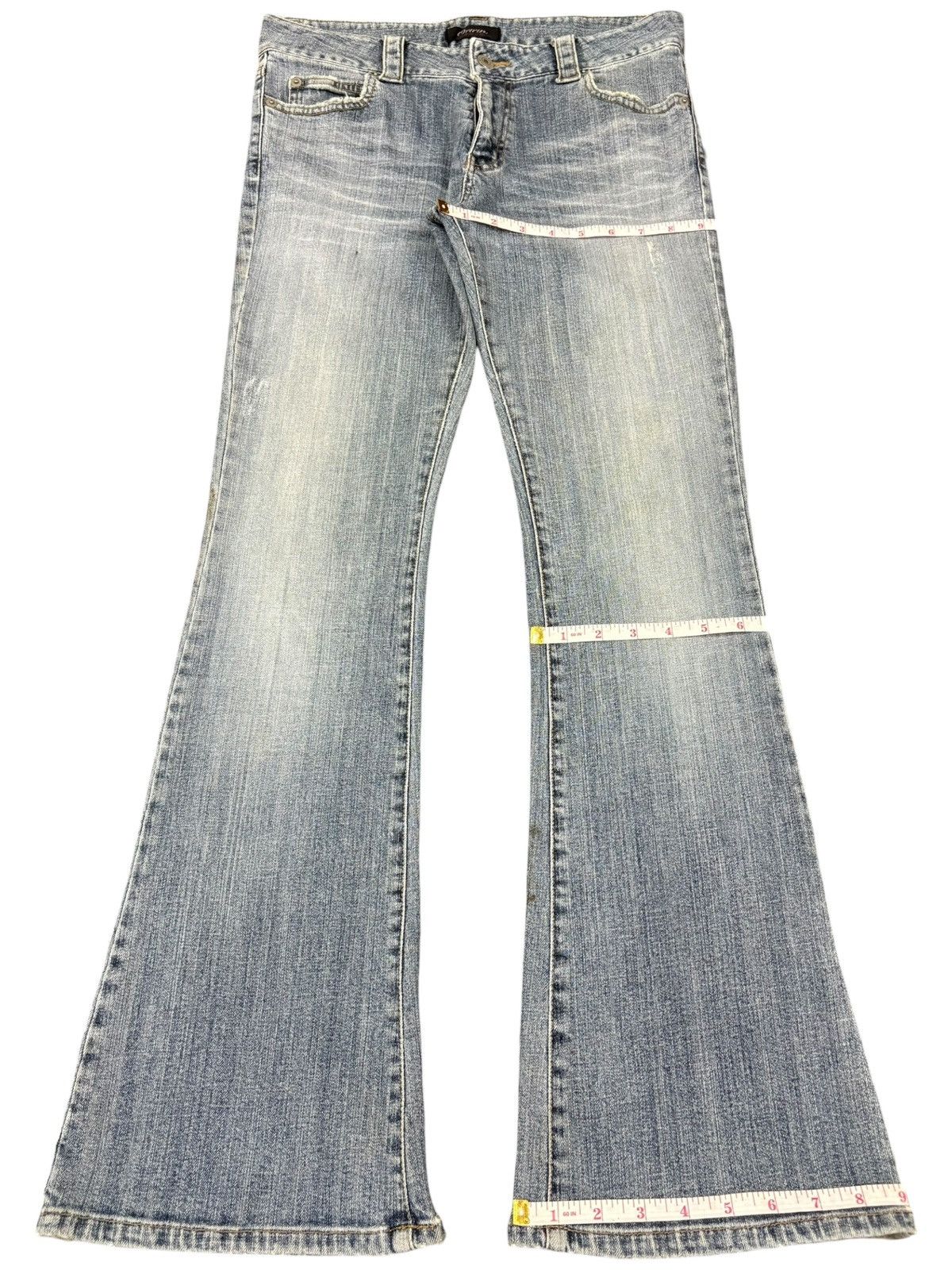 Other Vintage Japanese Oririn Faded Wash Flare Jeans Size 31" - 13 Thumbnail