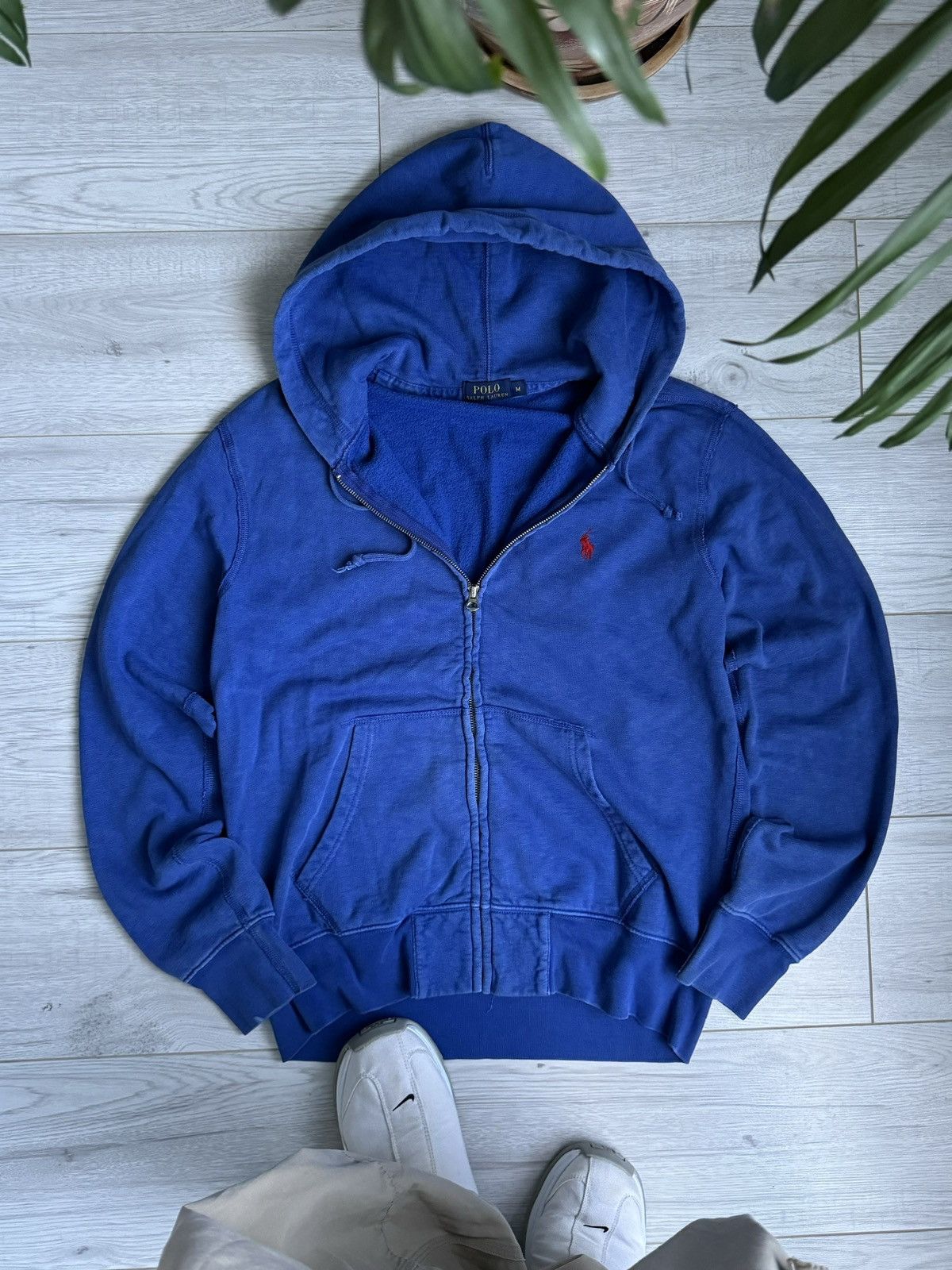 Polo Ralph Lauren × Vintage Vintage Polo Ralp Lauren Zip Up Hoodie Size US M / EU 48-50 / 2 - 1 Thumbnail