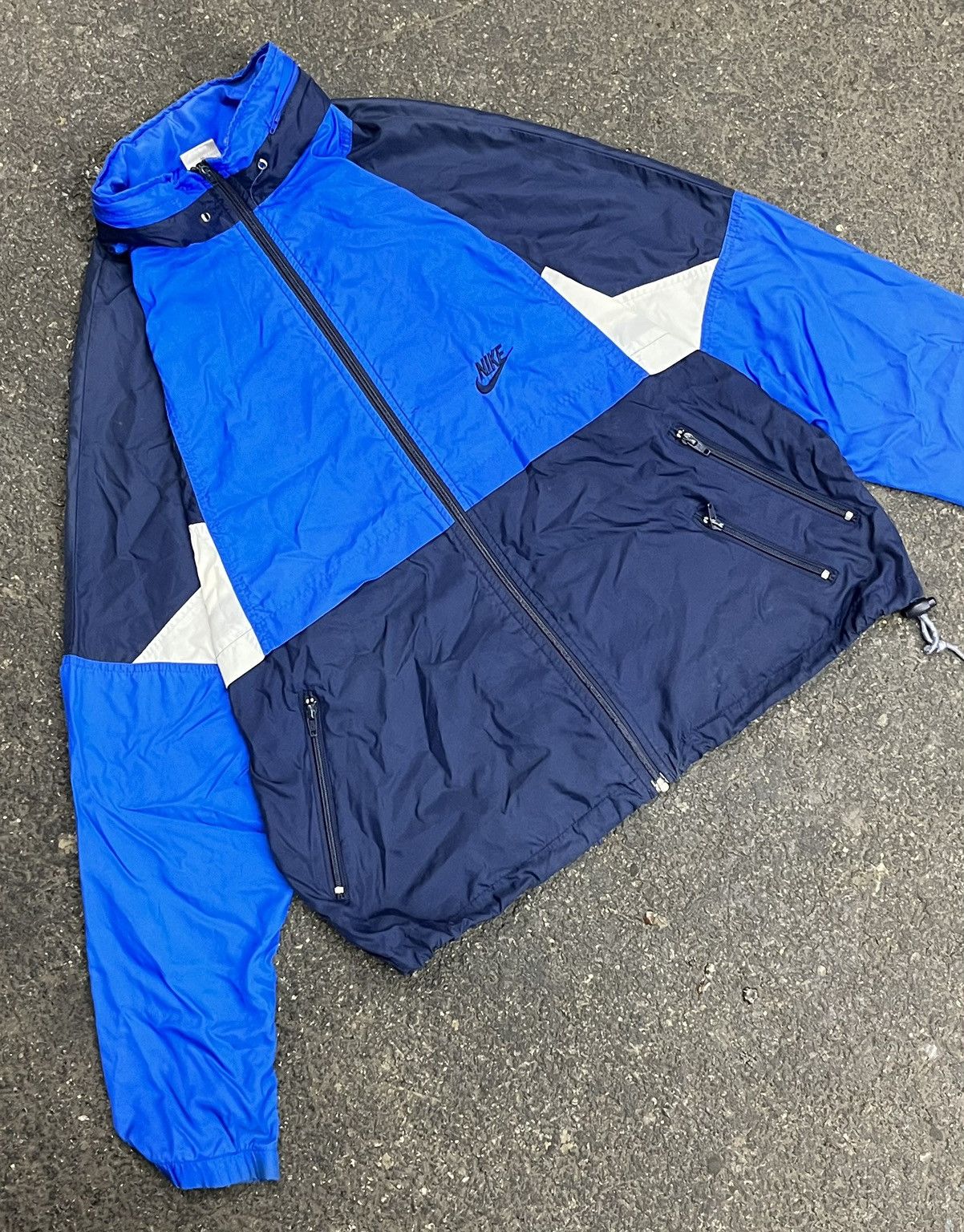 Nike × Vintage Nike windbreaker 90s lightweight jacket drill streetwear Size US L / EU 52-54 / 3 - 1 Thumbnail