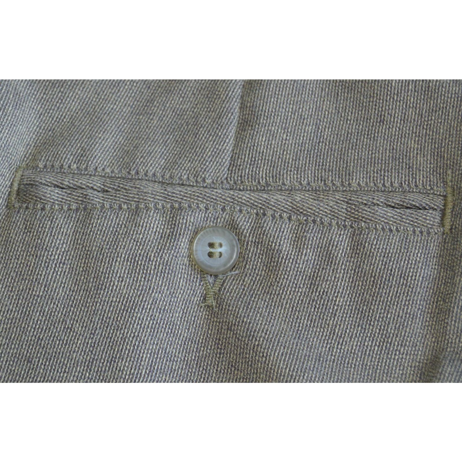 Liz Claiborne Claiborne Mens Dress Pants 36x32 Taupe Cuffed Pleated Front Straight Leg Beig e Polyester Slack Trousers Size US 36 / EU 52 - 3 Thumbnail