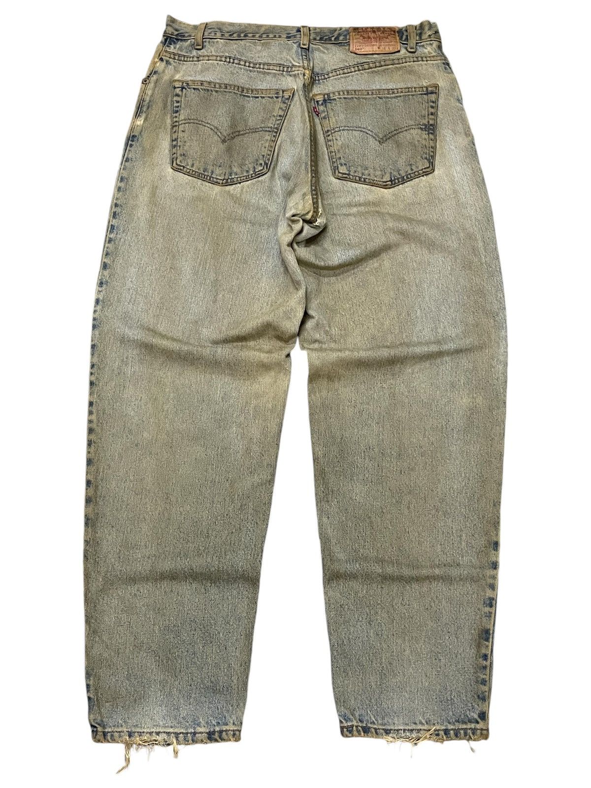 Levi's × Vintage Vintage Levis 560 Tapered Leg Loose Mud Wash Jeans Size US 35 - 2 Thumbnail
