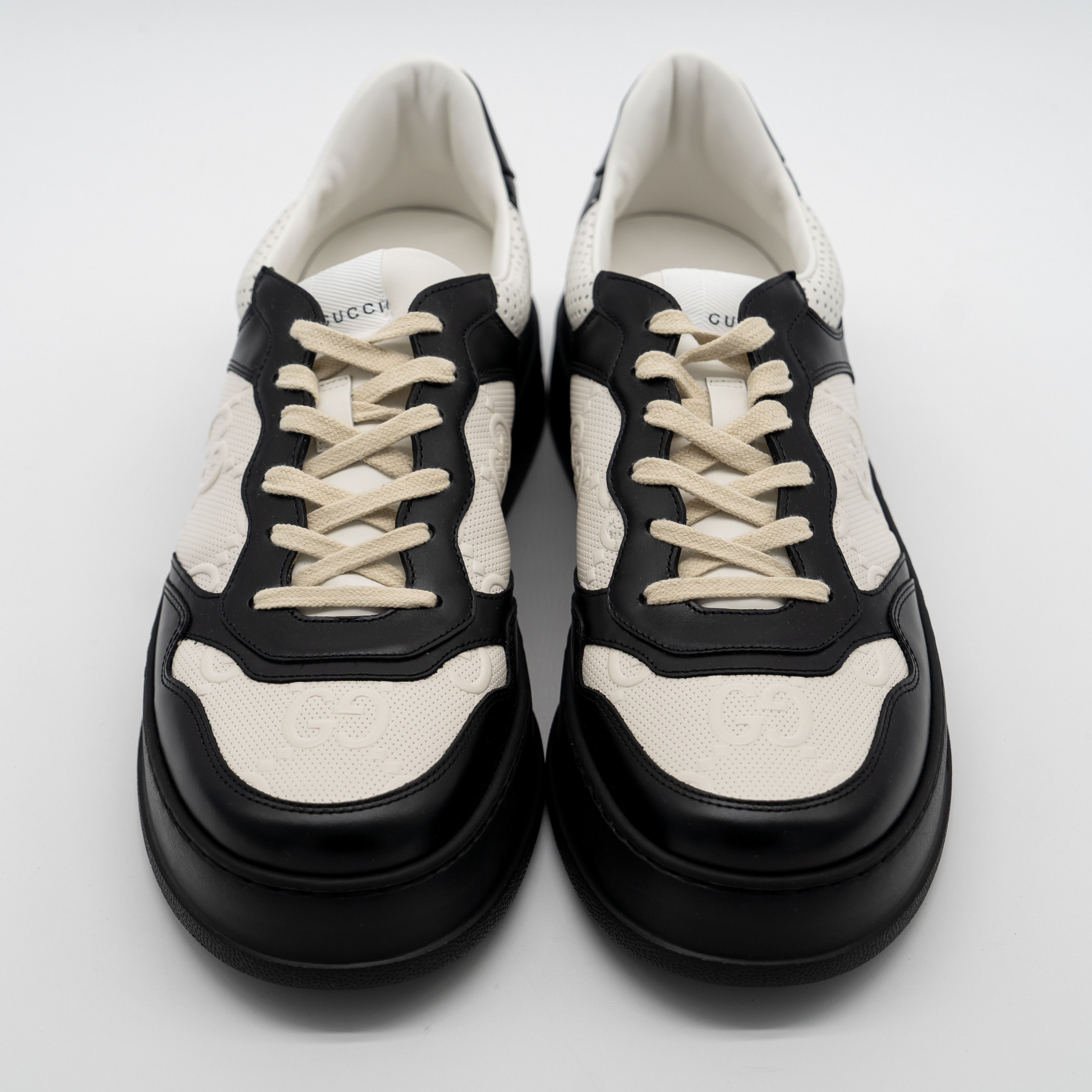 Gucci Size 12 G 12.5 US Gucci GG Chunky B Sneakers Black White GG Size US 12.5 / EU 45-46 - 3 Thumbnail