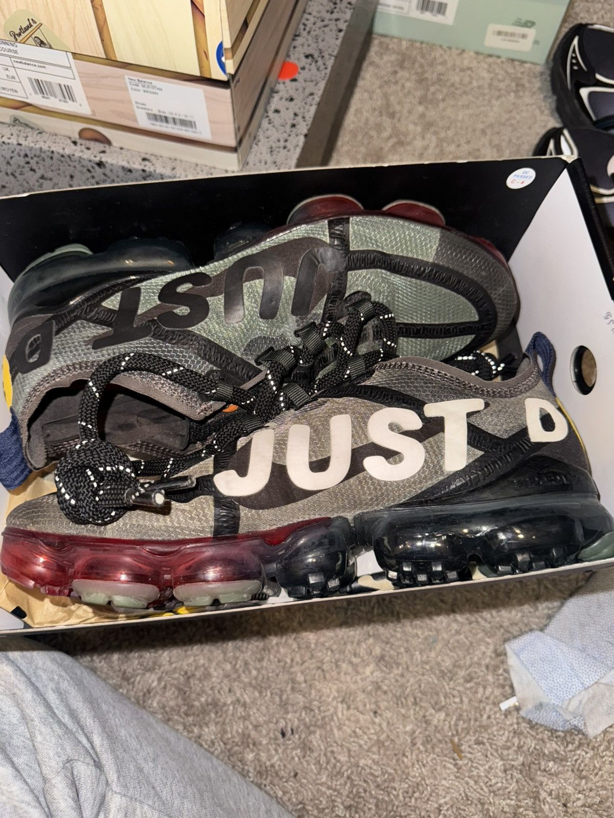Cactus Plant Flea Market × Nike Nike x CPFM Vapor Max Size 9.5 Very Clean Size US 9.5 / EU 42-43 - 2 Thumbnail