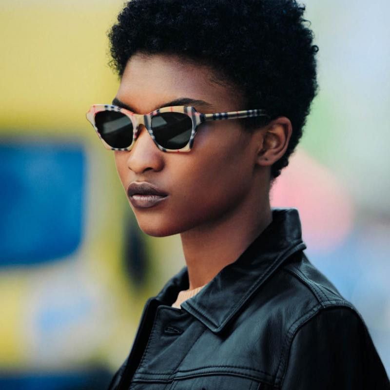 Burberry Burberry B4283F 3778/3 Vintage Check Squared Sunglasses Grailed