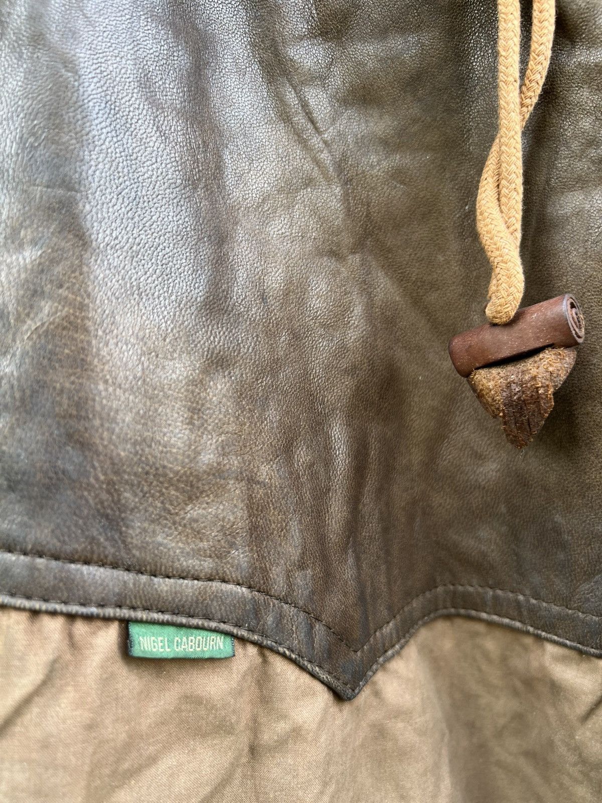 Nigel Cabourn ARCHIVE 90s Nigel Cabourn Waxed Hunting Jacket Leather Yoke Size US XL / EU 56 / 4 - 6 Thumbnail
