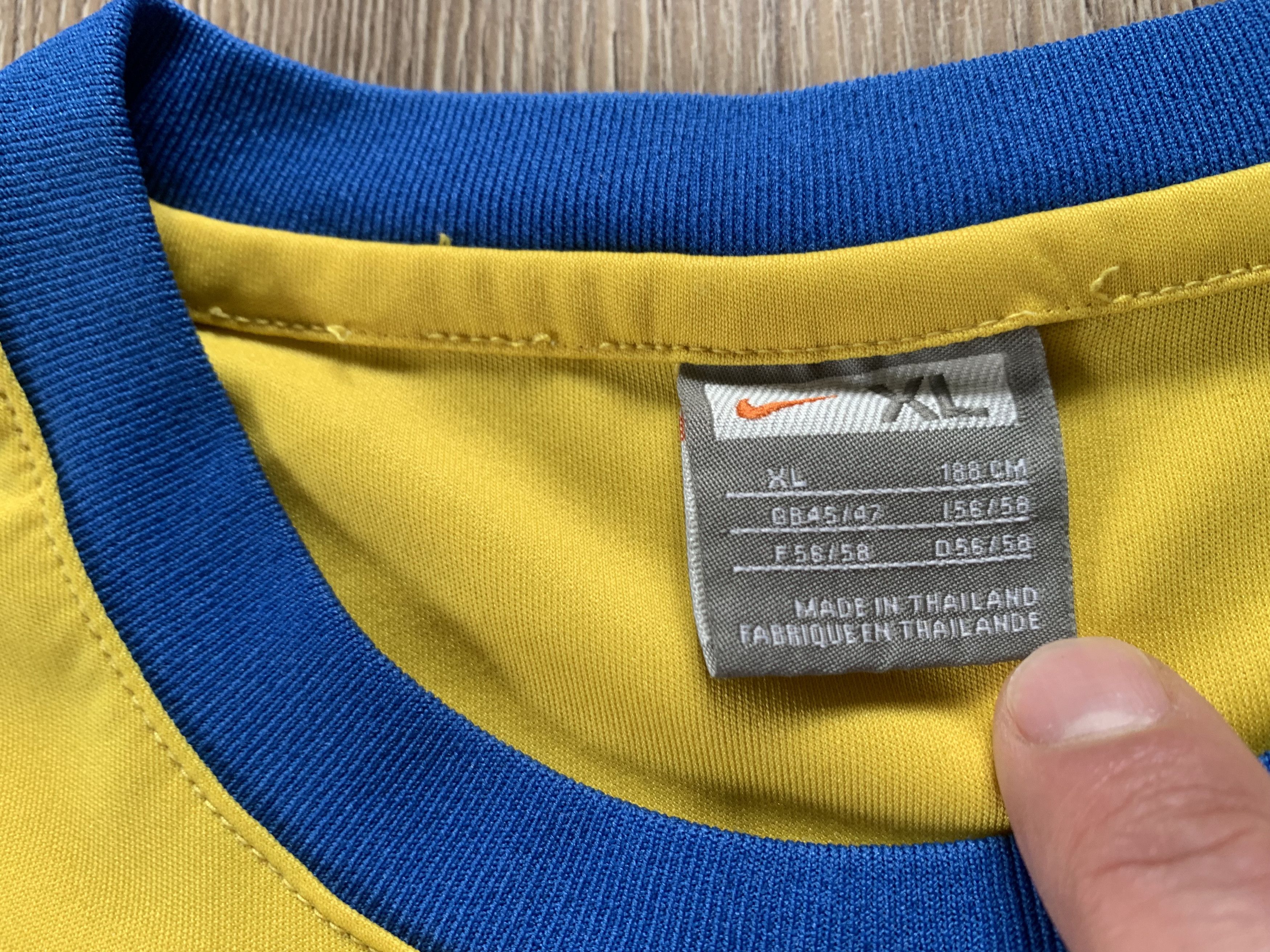 Nike Nike Campton FC Yellow Cotton Long Sleeve Size US XL / EU 56 / 4 - 7 Thumbnail