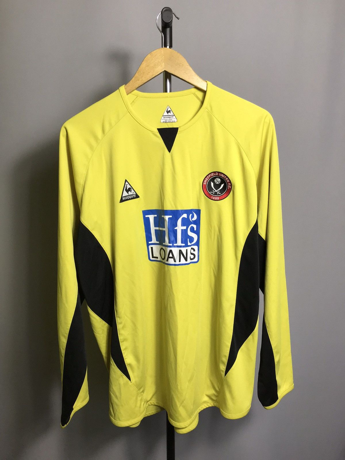 Le Coq Sportif × Vintage sheffield united 2005 2006 goalkeeper shirt yellow long Size US XL / EU 56 / 4 - 1 Thumbnail