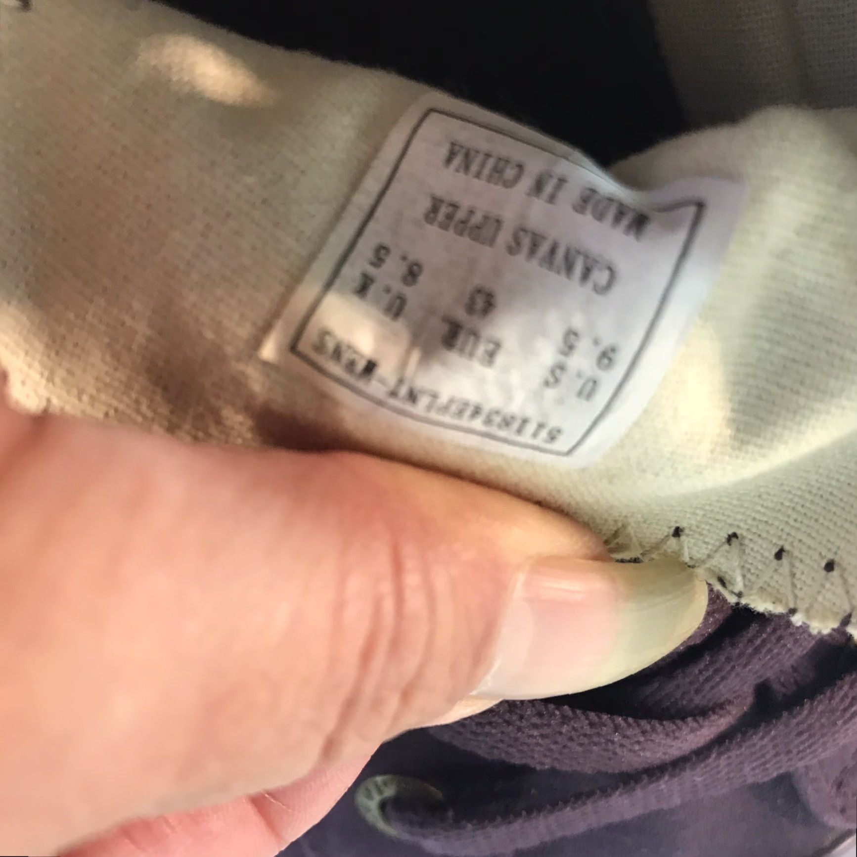 CO Levi Strauss & Co Canvas Sneakers Mens Size 9.5 Eggplant Lightweight Comfort Size US 9.5 / EU 42-43 - 6 Thumbnail