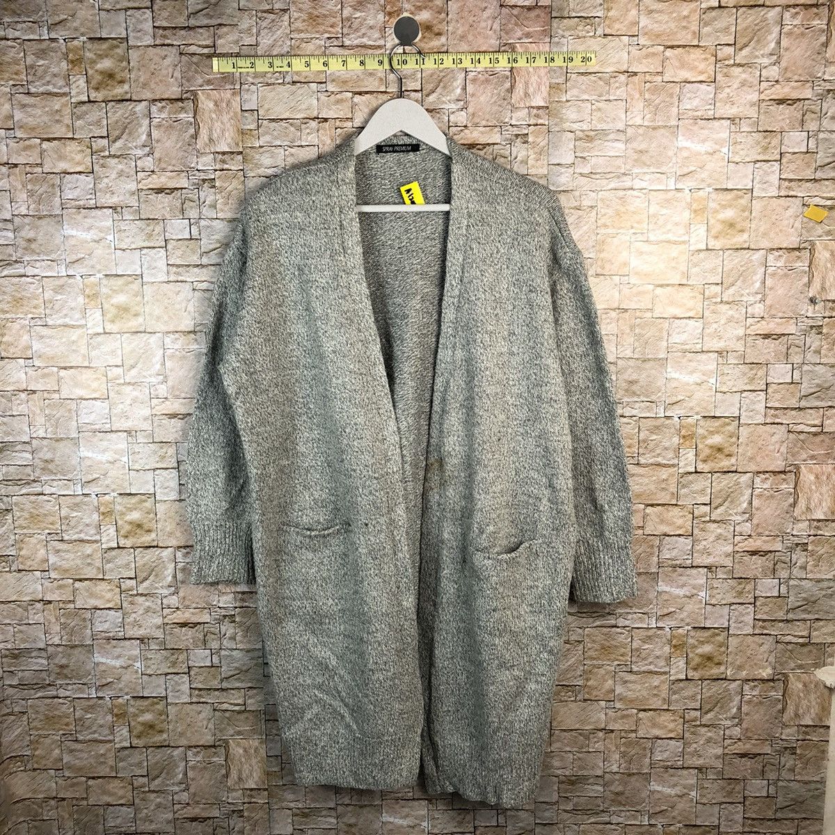 Japanese Brand Spray Premium Grey Cardigan Knitwear #A1205 Size US L / EU 52-54 / 3 - 1 Thumbnail