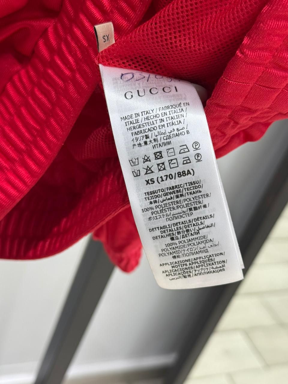 Gucci CC28 Web-stripe Shiny Jersey Hoodie in Red Size US XS / EU 42 / 0 - 3 Thumbnail