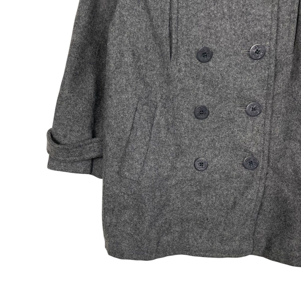 Japanese Brand Ascot Double Breasted Wool Coat Size M / US 6-8 / IT 42-44 - 3 Thumbnail